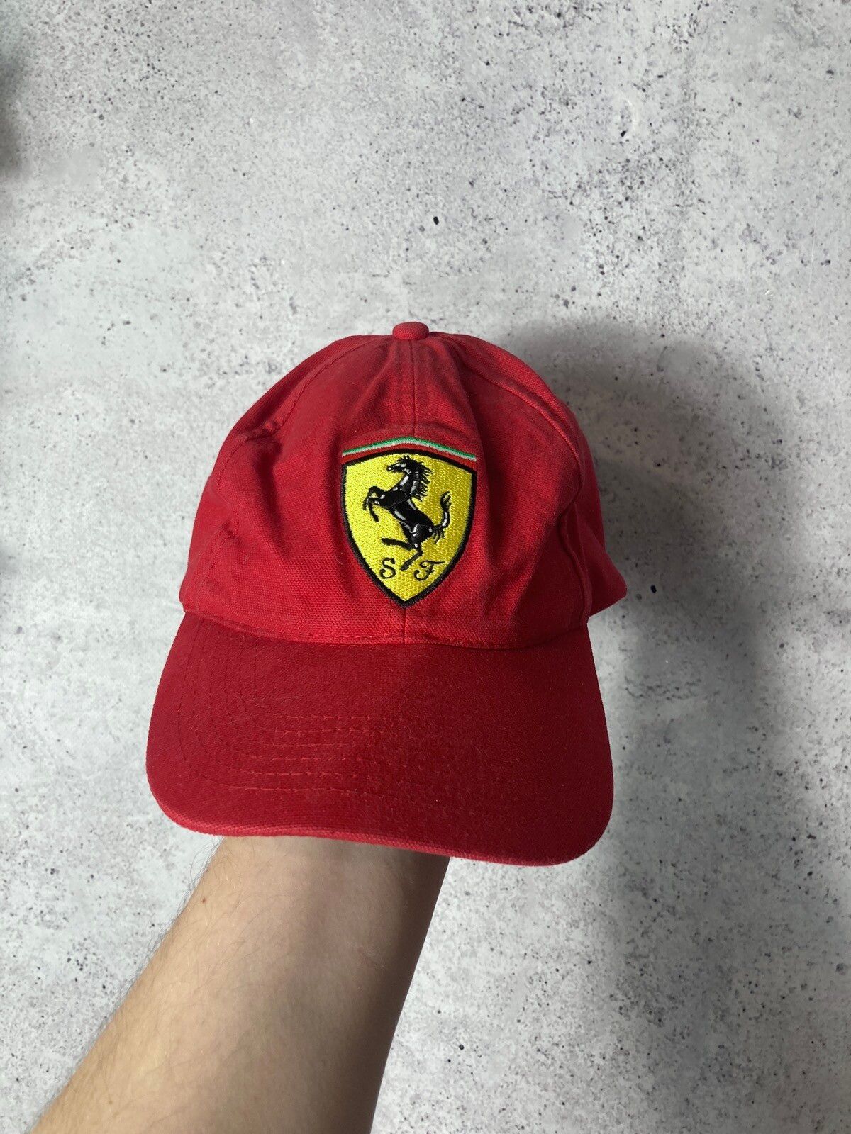 Pre-owned Ferrari X Racing Vintage Ferrari Racing F1 Red Hat Cap 90s