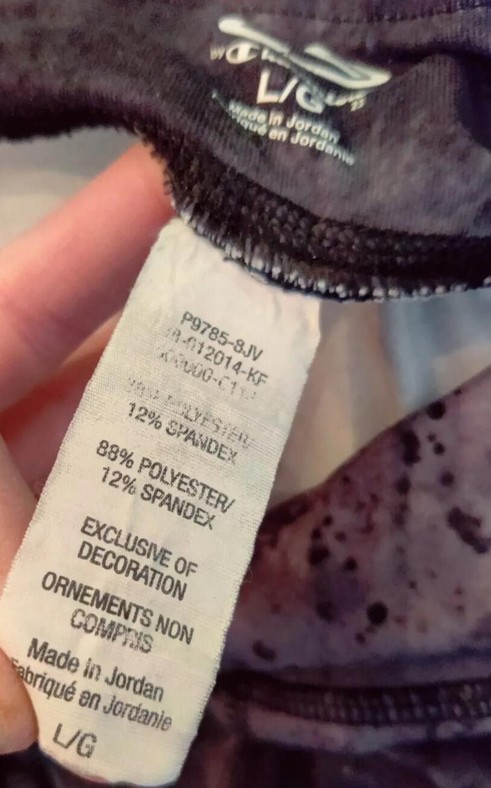 Other C9 By Champion Womens Black Tie Dye Leggings Size Large Lrg Size 36" / US 14 / IT 50 - 9 Thumbnail
