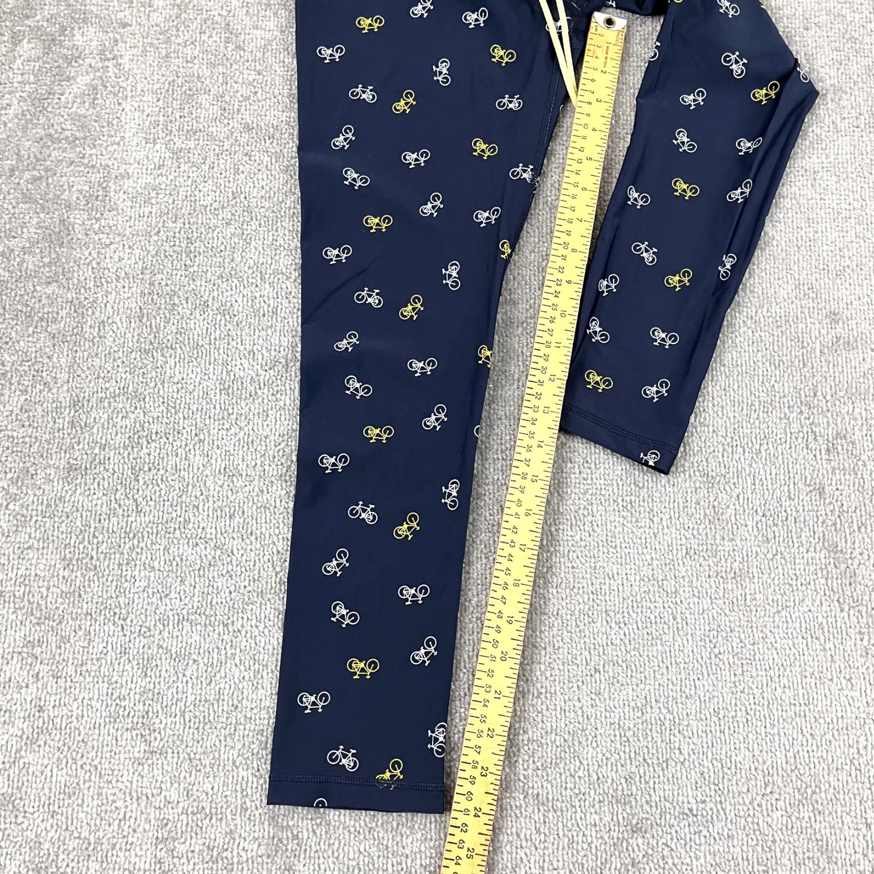 The Upside SOULCYCLE x THE UPSIDE Leggings Womens Small Cropped 24" Navy Blue Workout Gym Size 28" / US 6 / IT 42 - 4 Thumbnail