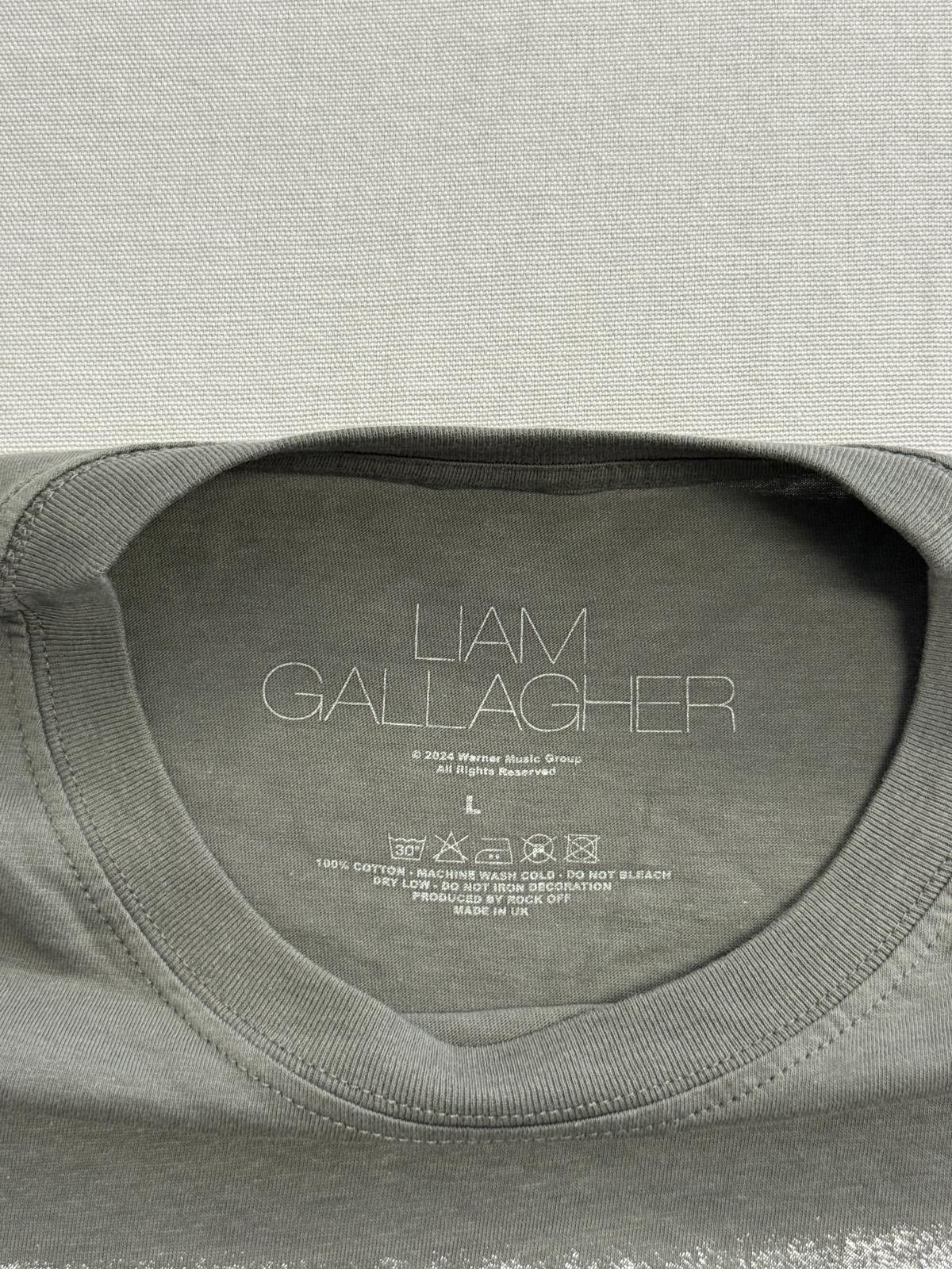 Designer Liam Gallagher Portrait T-shirt Oasis Band Why Me Why Not L Size US L / EU 52-54 / 3 - 2 Thumbnail
