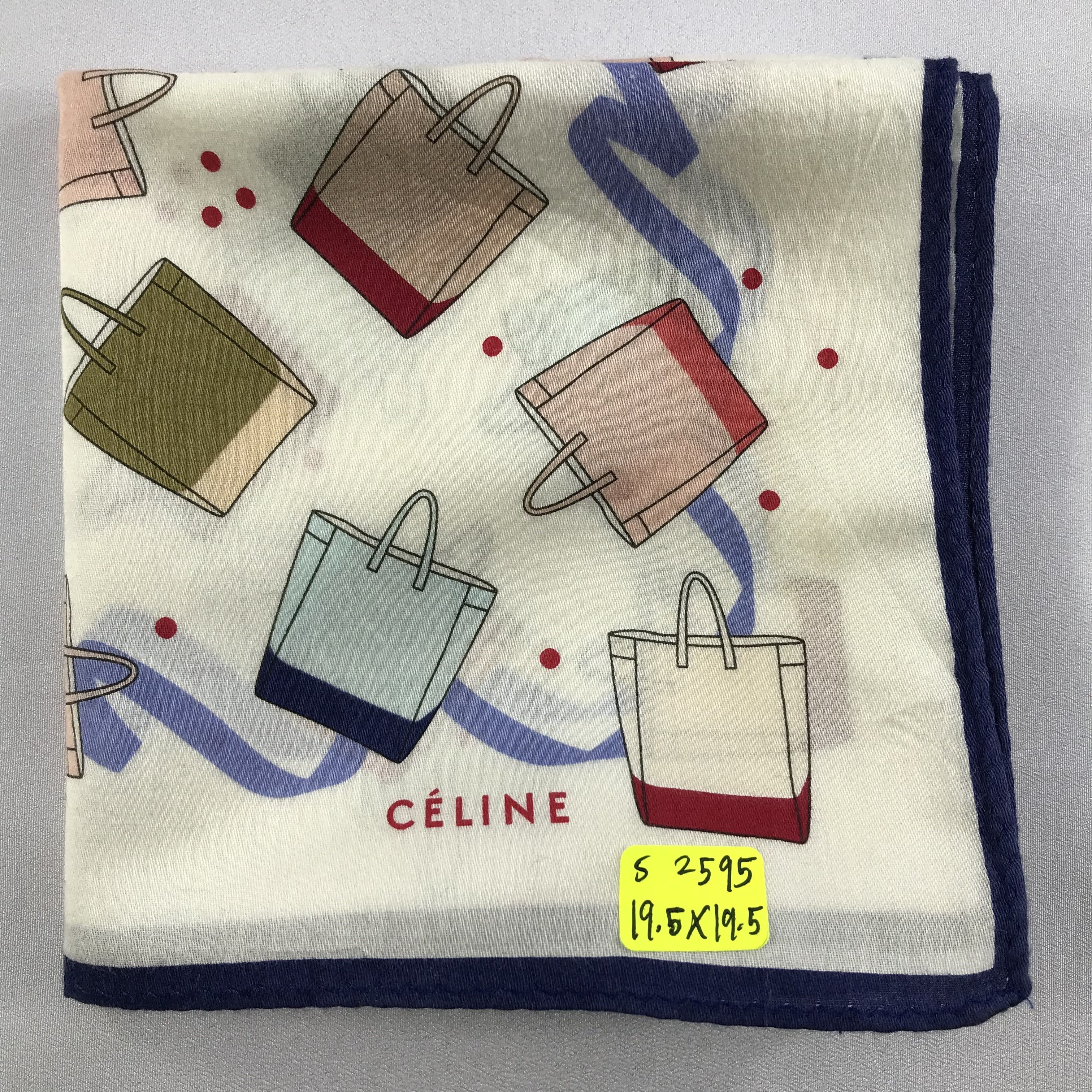 Celine × Vintage Celine Bandana / Handkerchief / Neckerchief - S2595 Size ONE SIZE - 5 Thumbnail