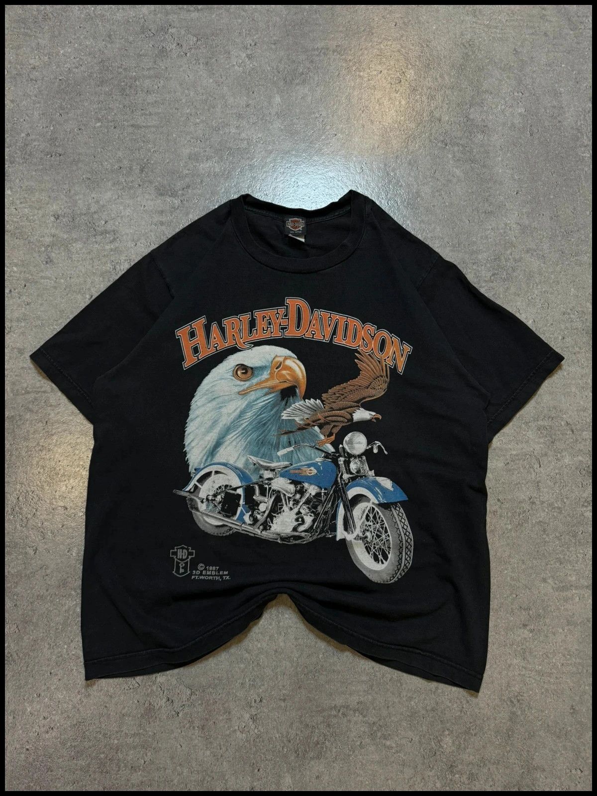 Harley Davidson 1987 vintage moto T-shirt