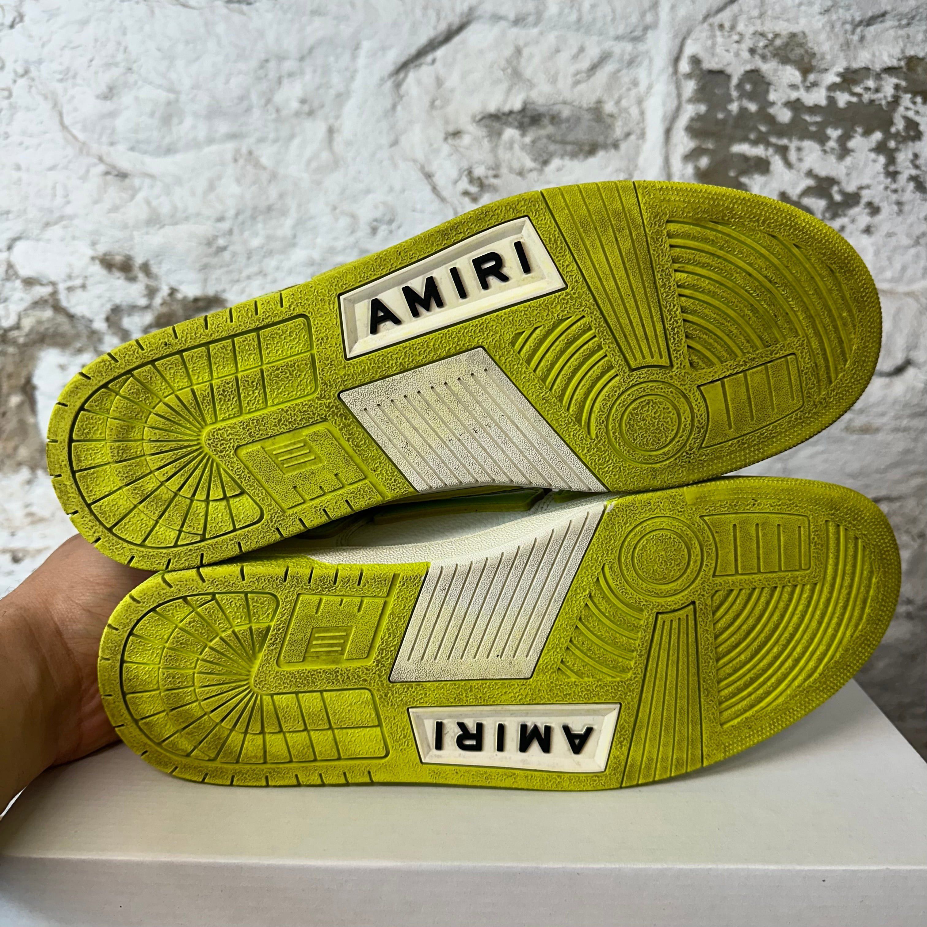 Amiri Amiri Neon Skeleton White Low Sneaker Sz 12 (45) Size US 12 / EU 45 - 7 Thumbnail