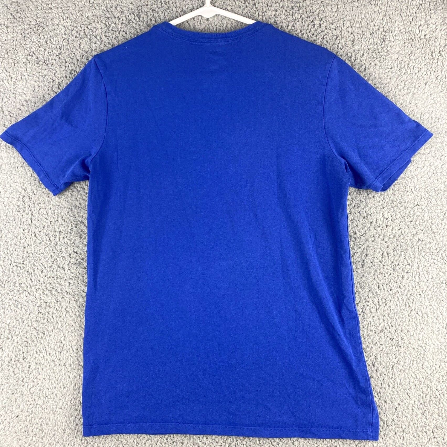 Nike Nike Men's T-Shirt Short Sleeve S Small Blue Swoosh Logo Printed / 38-13 / Regular Cotton Crew Neck / Blue White / Logo / Men Size US S / EU 44-46 / 1 - 7 Thumbnail