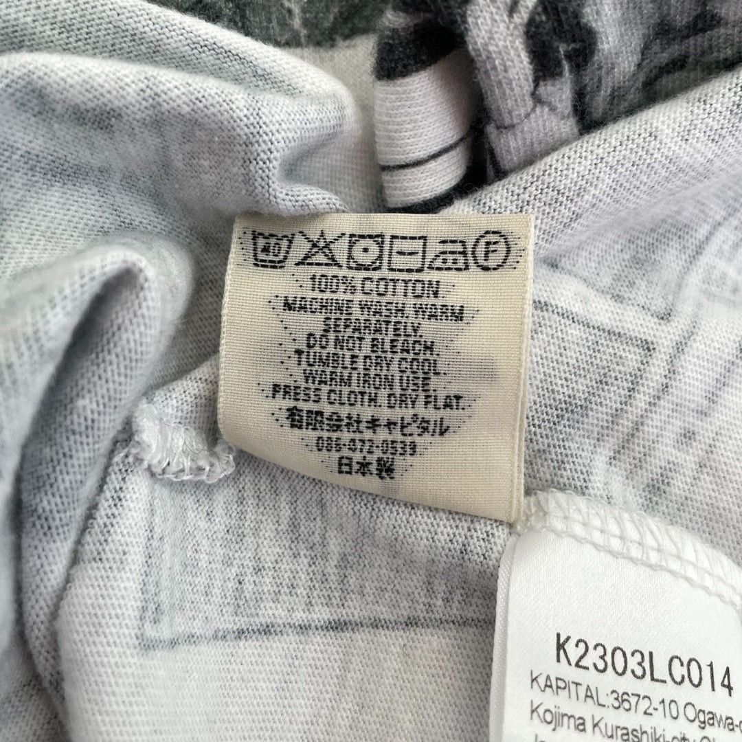 Kapital Allover Newspaper Long Sleeve Tee Size US XXL / EU 58 / 5 - 4 Thumbnail