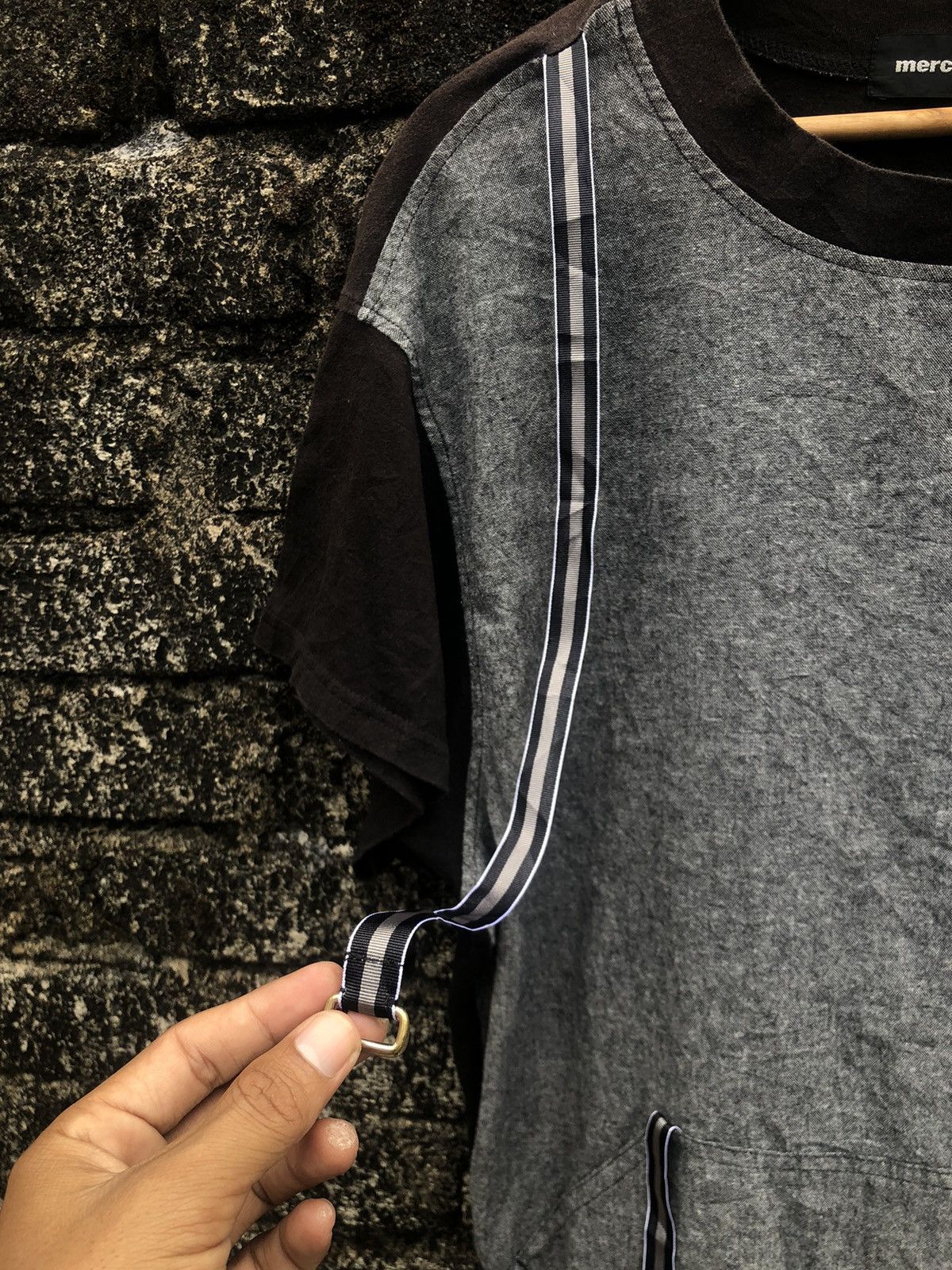 Issey Miyake × Japanese Brand × mercibeaucoup Mercibeaucoup by Issey Miyake Tshirt Bondage Punk Style Size US L / EU 52-54 / 3 - 5 Thumbnail