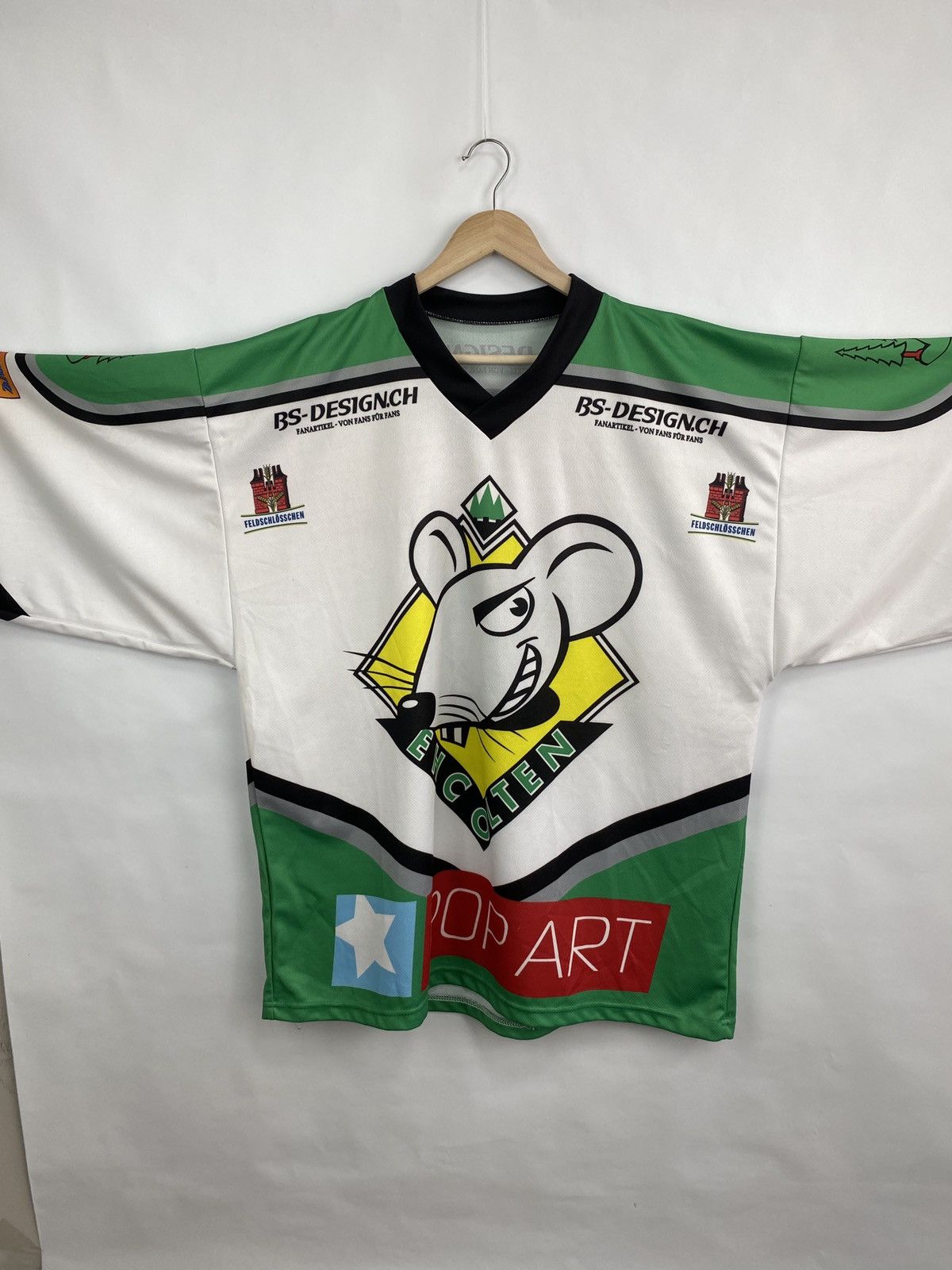 NHL 🇨🇭 Vintage EHC Olten Switzerland NHL Jersey Rare Retro Y2K Size US XL / EU 56 / 4 - 2 Thumbnail