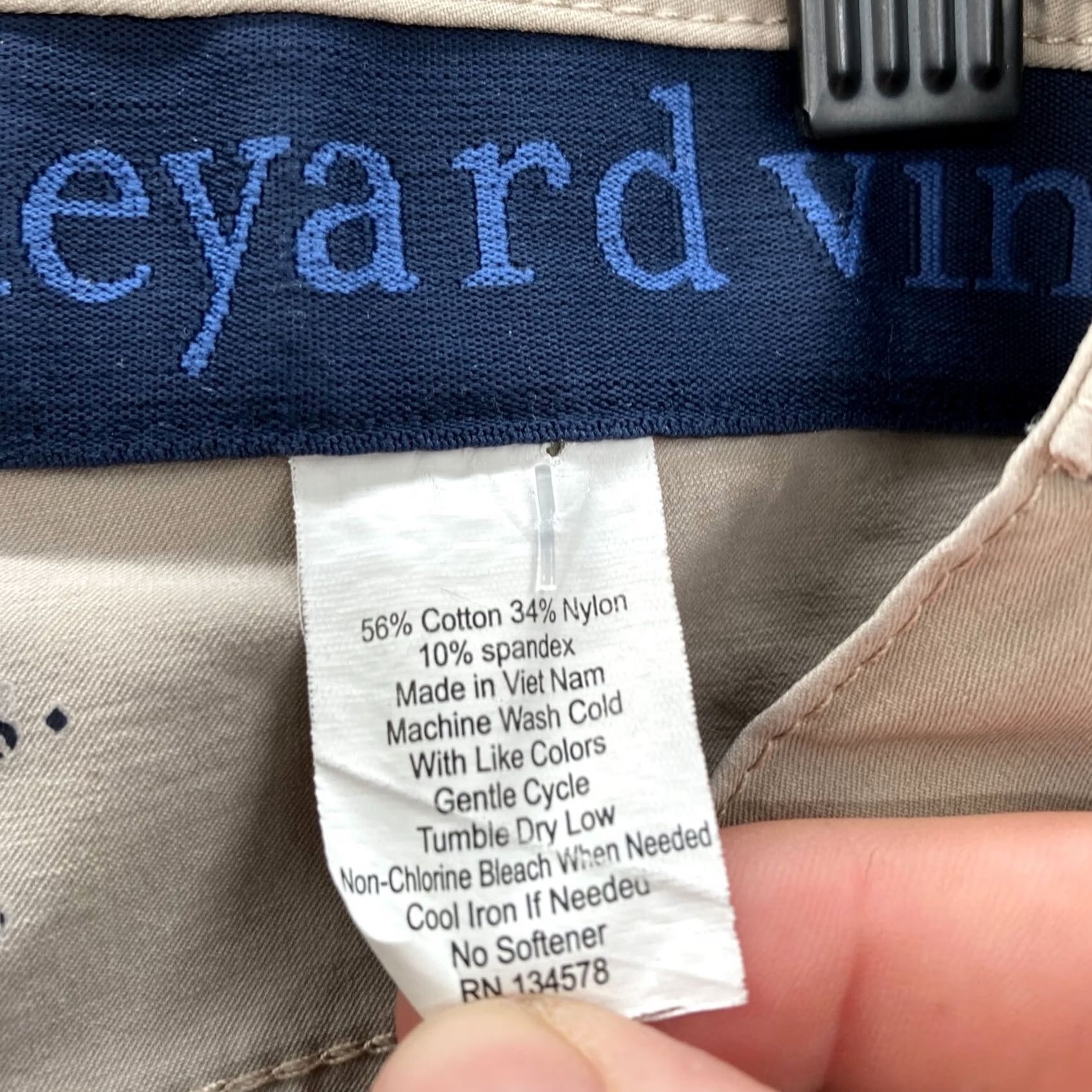 Vineyard Vines Vineyard Vines Performance Golf Pants Mens 30x30 Khaki Beige Stretch Preppy Size US 30 / EU 46 - 7 Thumbnail
