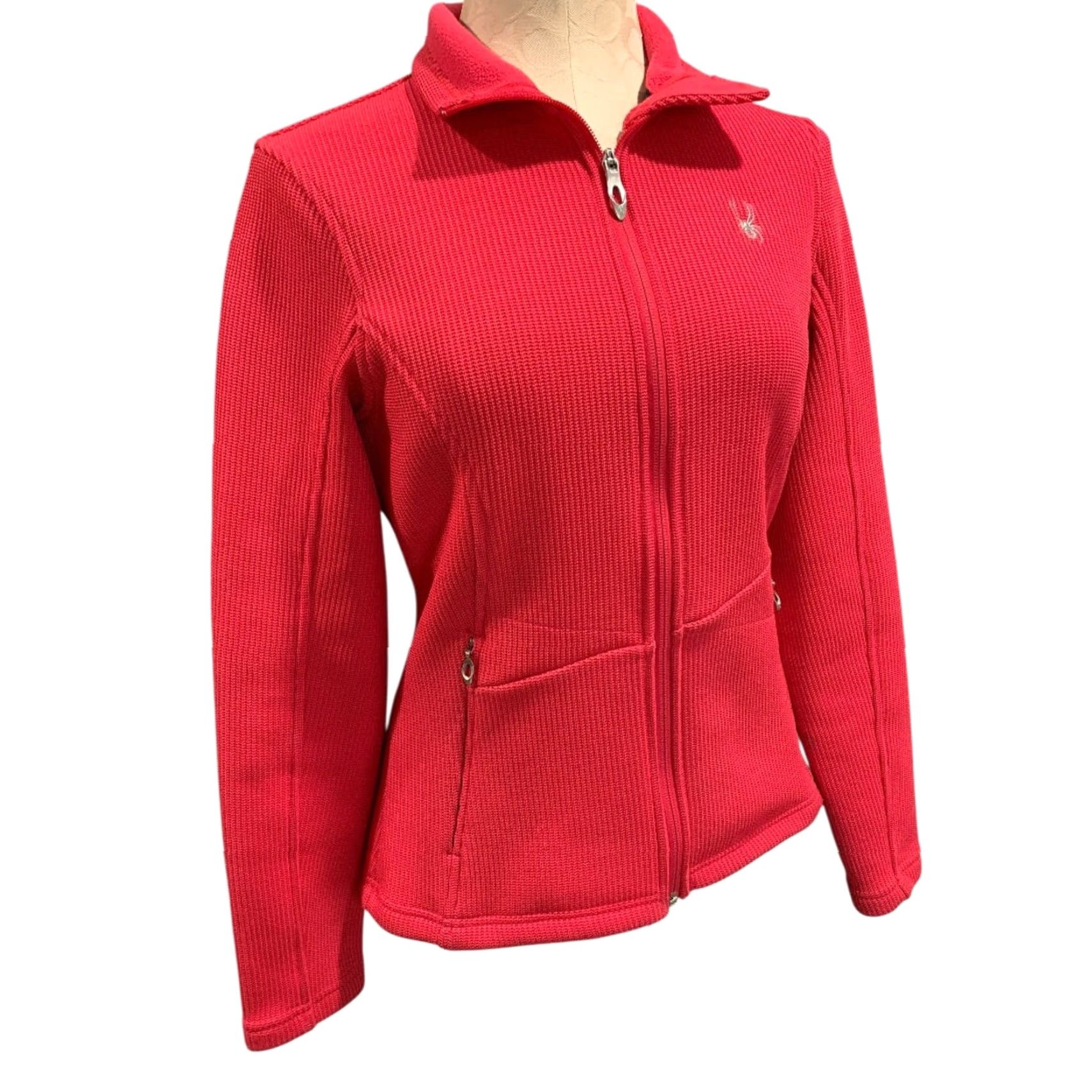 Spyder Spyder Jacket Womens Medium Hot Pink Full Zip Pockets Core Sweater Size M / US 6-8 / IT 42-44 - 7 Thumbnail