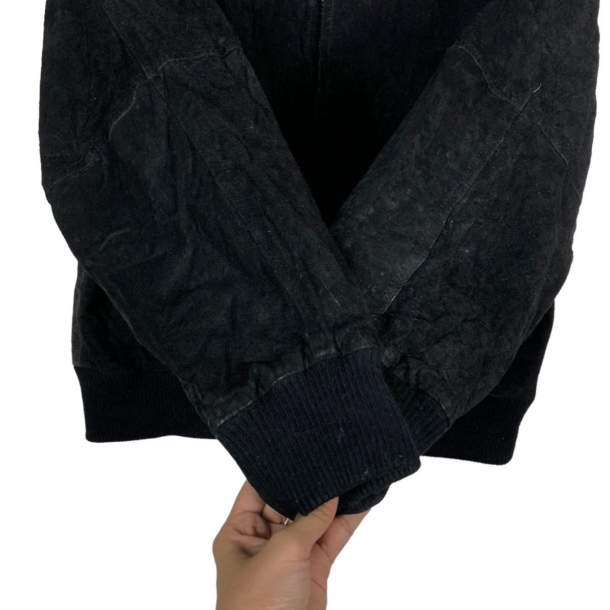 Japanese Brand 🔥90’s Vintage Leather Bomber Jacket Split End Issey Miyake Size US M / EU 48-50 / 2 - 12 Thumbnail