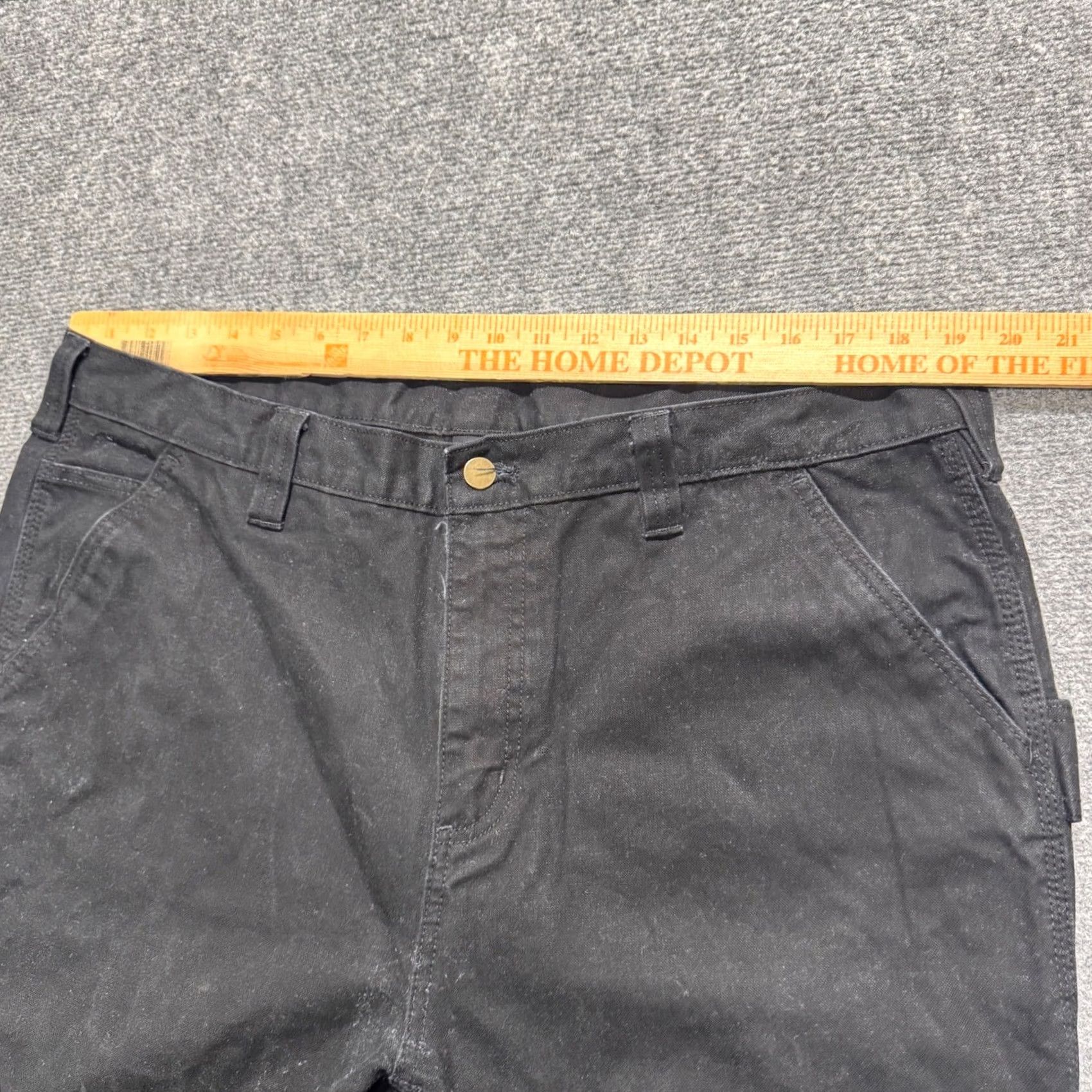 Vintage Brahma Pants Men's Carpenter 38x32 Black Cotton Workwear Wide Leg Mens 38 Regular Size US 38 / EU 54 - 4 Thumbnail