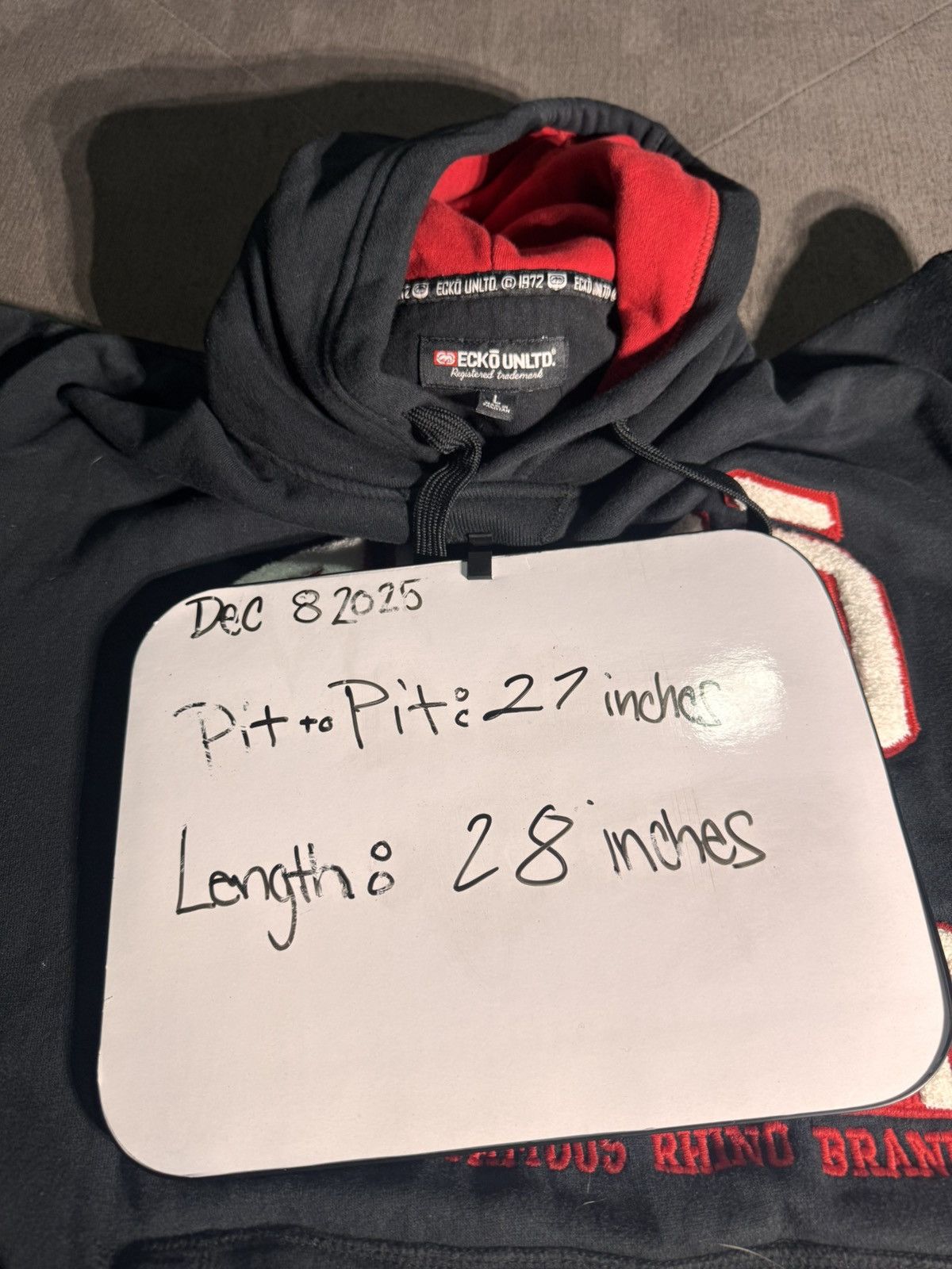 Ecko Unltd. Vintage Y2K Ecko Embroidered Hoodie Size US L / EU 52-54 / 3 - 4 Thumbnail
