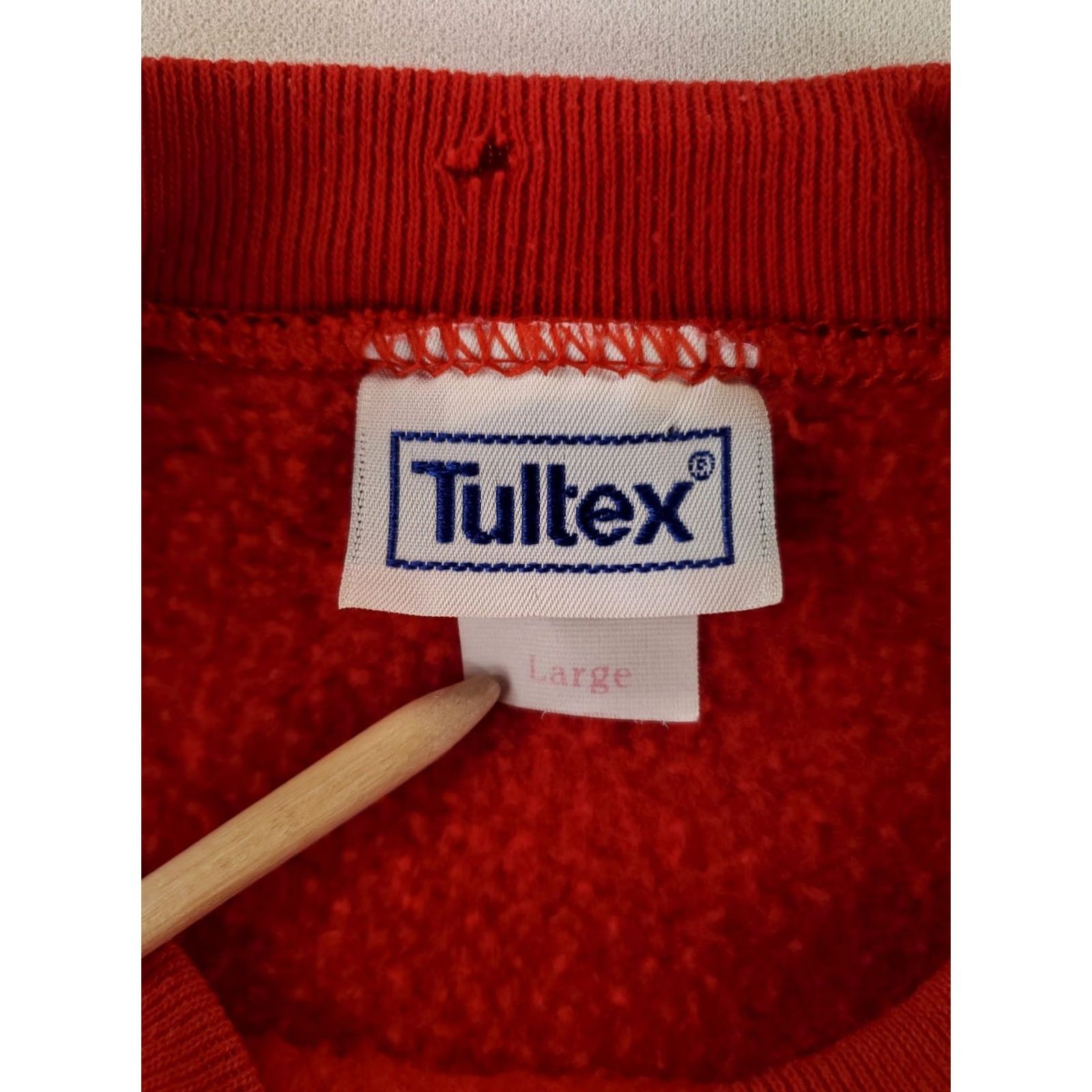Tultex VINTAGE Disney Mickey Mouse Sweatshirt Tultex Velva Sheen Made USA Mens L Red 90s Pullover Size US L / EU 52-54 / 3 - 5 Thumbnail