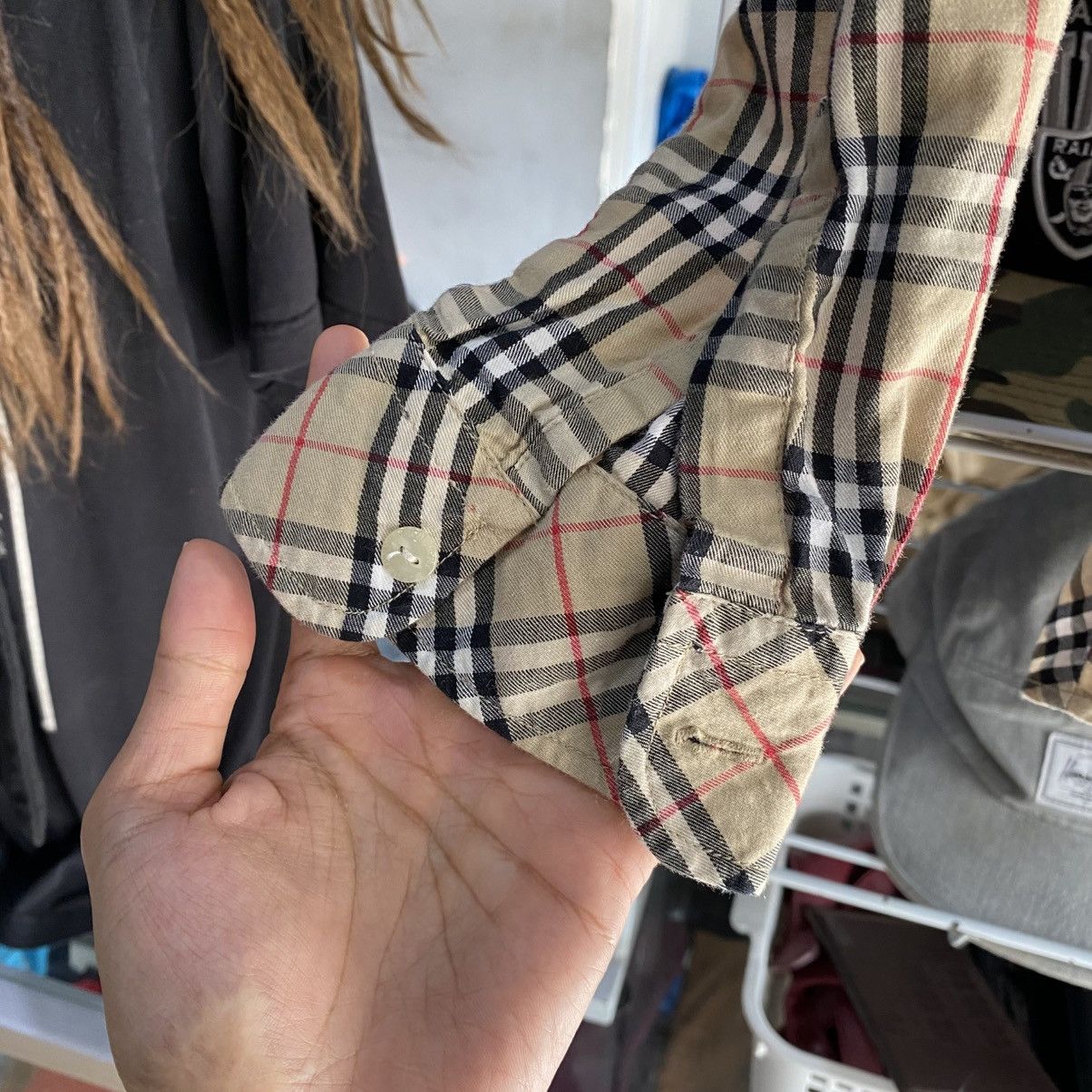 Burberry × Vintage Vintage Burberry Nova Check Shirt Size S / US 4 / IT 40 - 4 Thumbnail