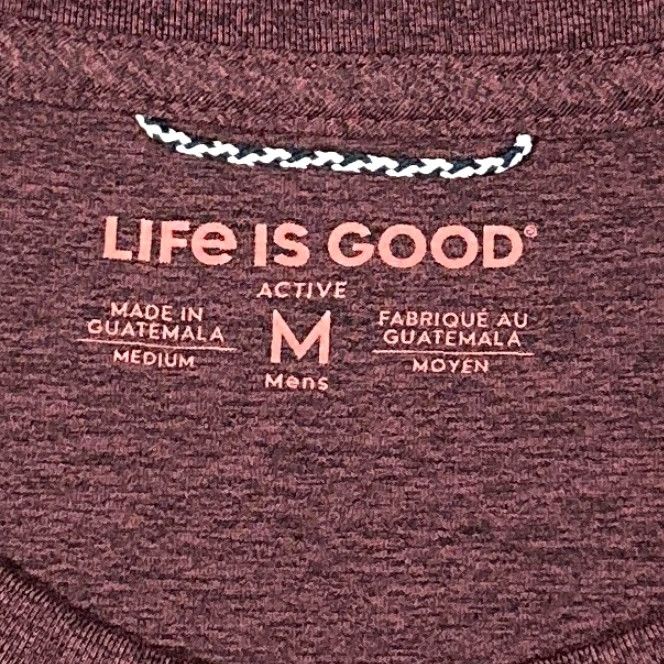 Life is Good Life Is Good Shirt Mens M Brown Nature Outdoor Graphic Print Long Sleeve Crew Neck 90s? (Wait) Size US M / EU 48-50 / 2 - 2 Thumbnail