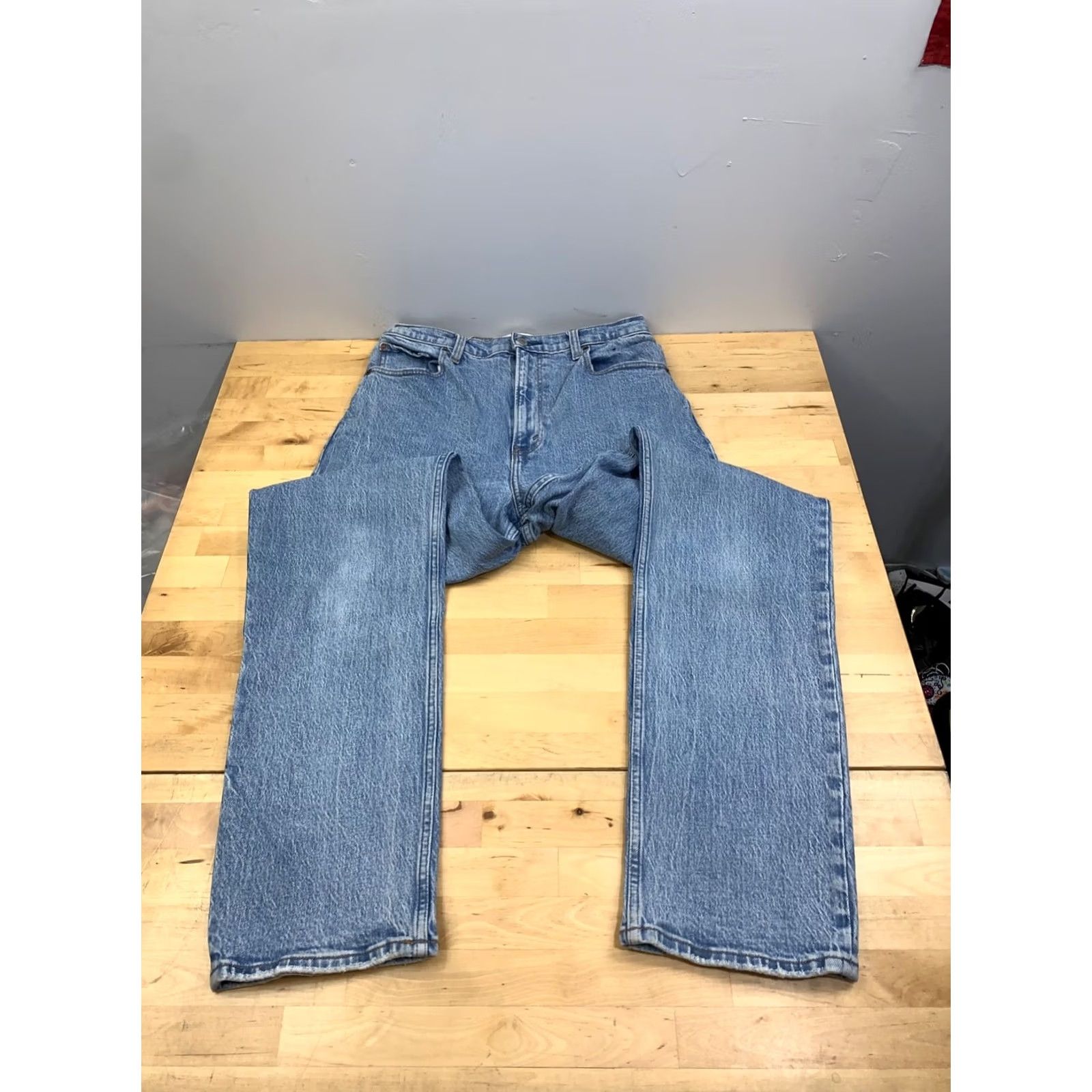 Abercrombie & Fitch Abercrombie & Fitch Jeans 29 Straight 90s Bohemian Love 5-Pocket Denim Blue Womens VINTAGE not used? Size 29" - 5 Thumbnail