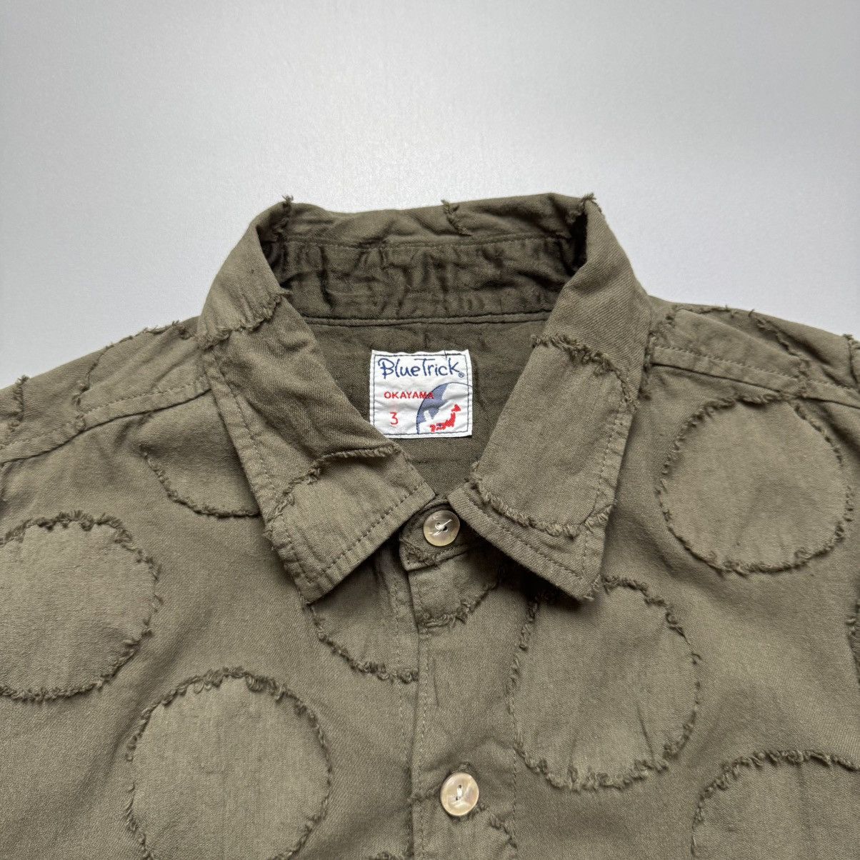 Japanese Brand Bluetrick Okayama - Punch Hole Patch Amekaji Vibes L/S Size US S / EU 44-46 / 1 - 6 Thumbnail