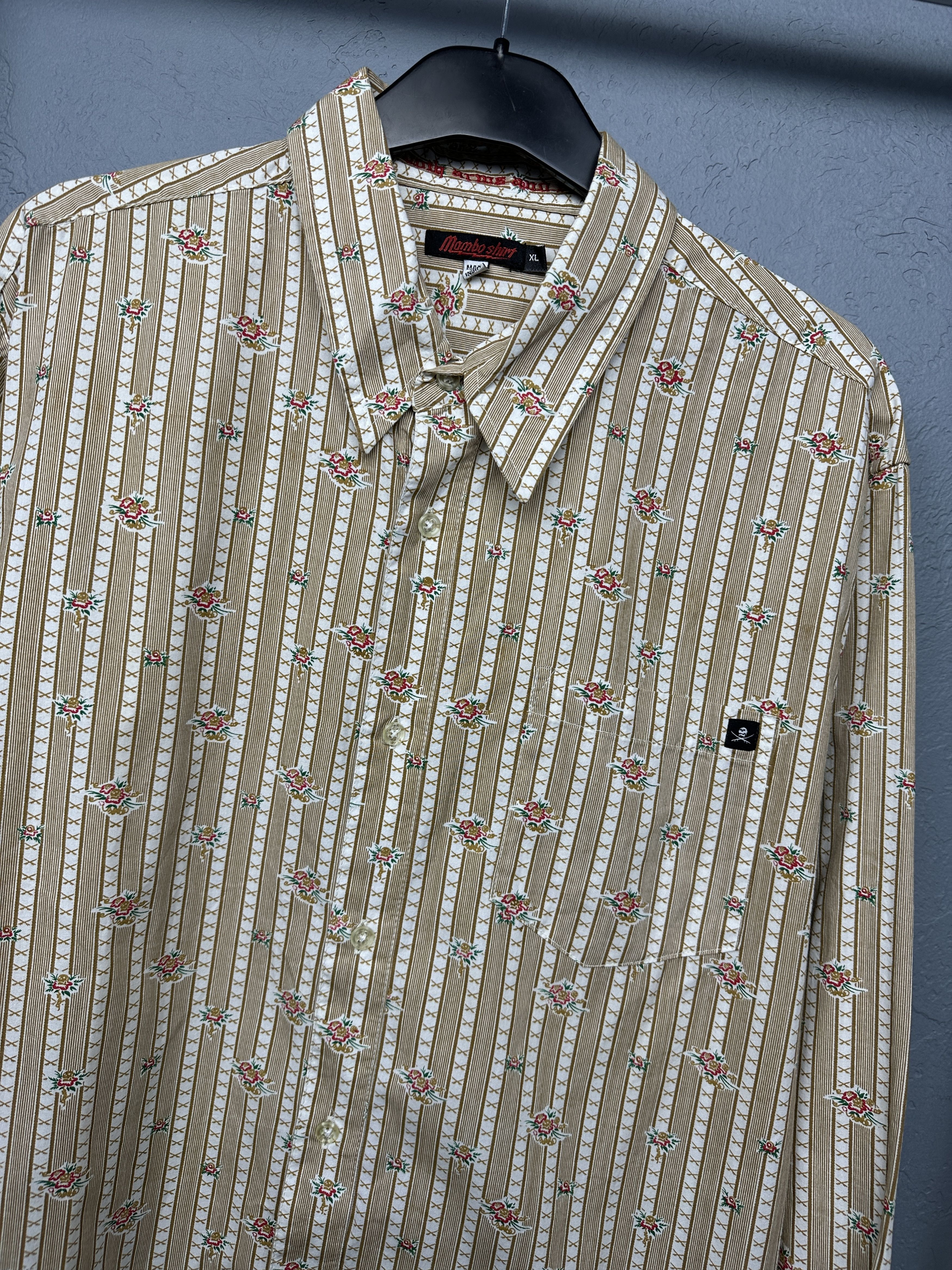 Mambo Mambo Vintage Mens Long Sleeve Shirt Size US XL / EU 56 / 4 - 2 Thumbnail