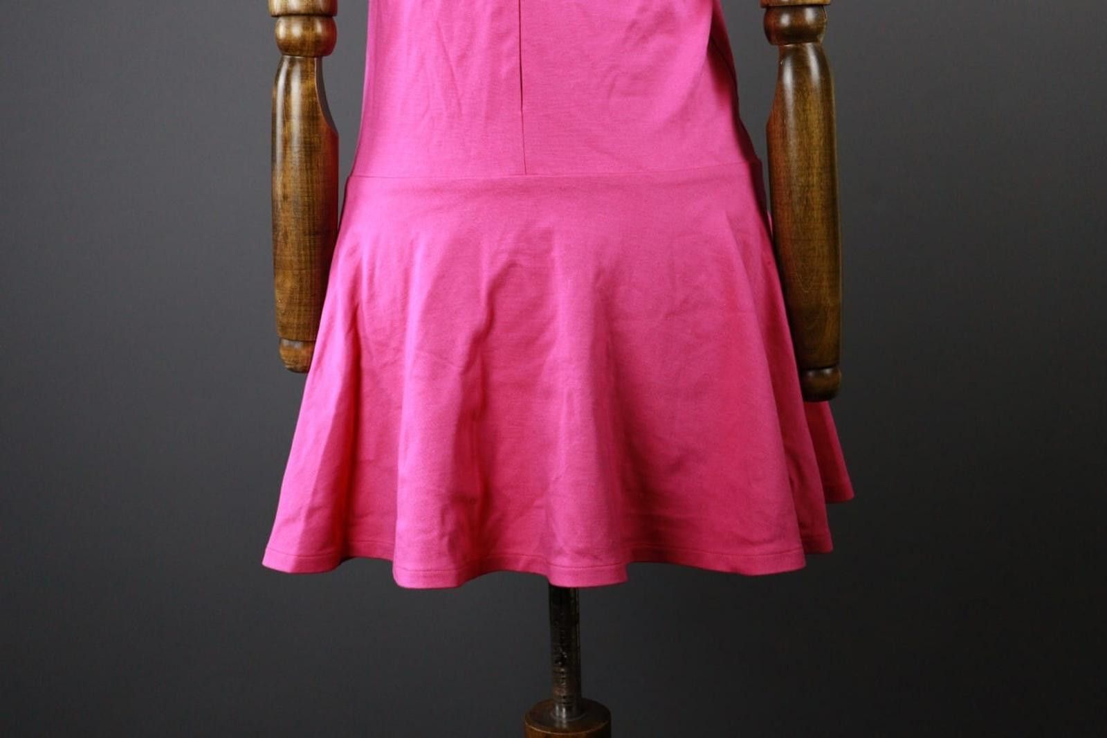 Designer Junior Gaultier Pink Crew Neck Flared Hem Dress Size 12A Size M / US 6-8 / IT 42-44 - 7 Thumbnail