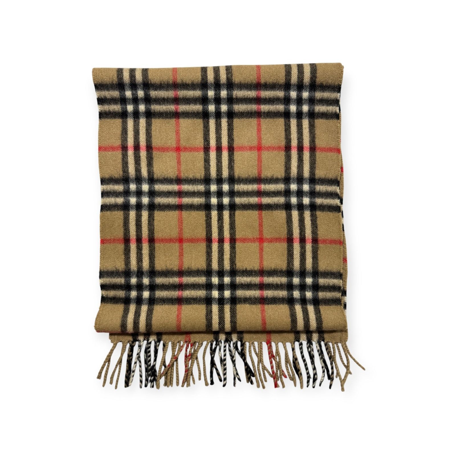 Burberry 🔴 Vintage Burberrys Scarf Nova Check 100% Cashmere Camel Size ONE SIZE - 1 Thumbnail