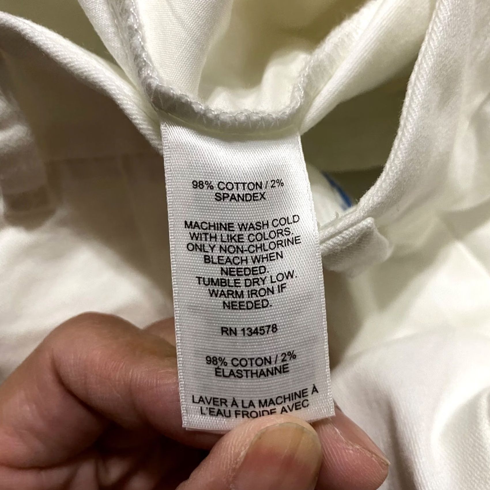 Vineyard Vines Vineyard Vines Pants Womens 4 White Straight Chino High Rise Casual Size 27" / US 4 / IT 40 - 4 Thumbnail