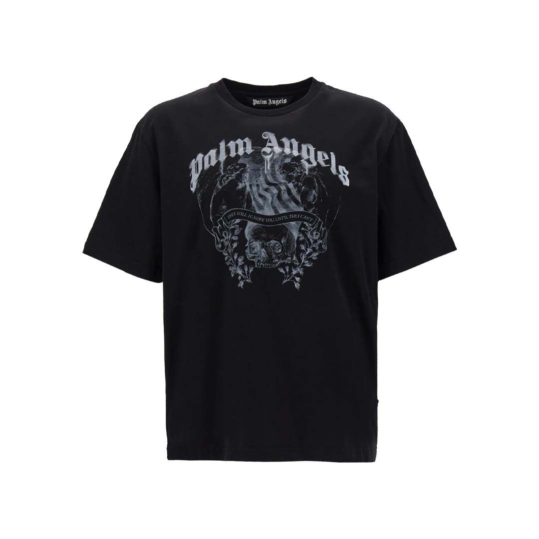 Palm Angels Statement Pencil Classic Tee Black Size US XL / EU 56 / 4 - 1 Thumbnail