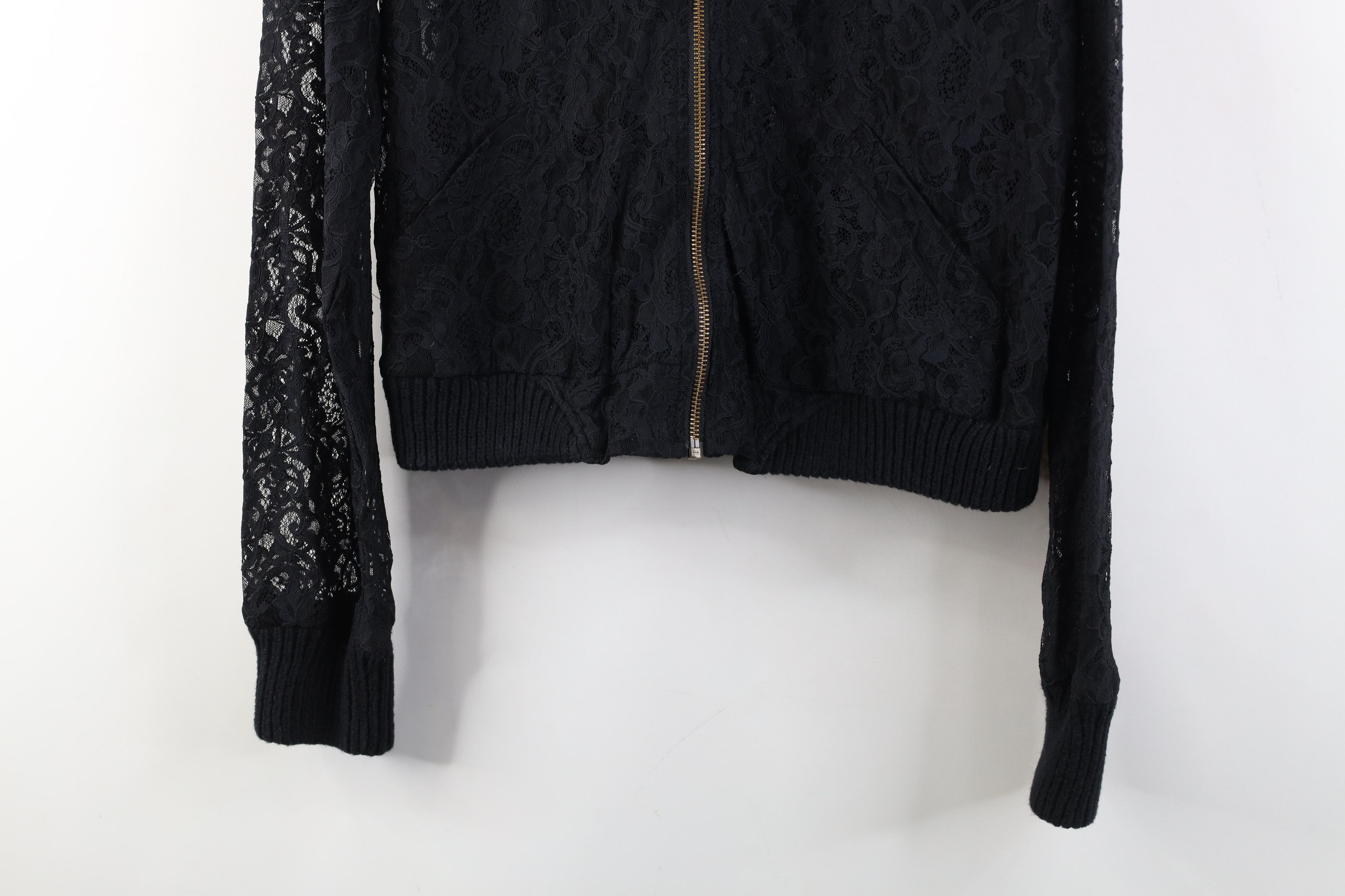 Victoria's Secret Vintage Y2K Victorias Secret Lace Flower Cropped Jacket Size L / US 10 / IT 46 - 3 Thumbnail