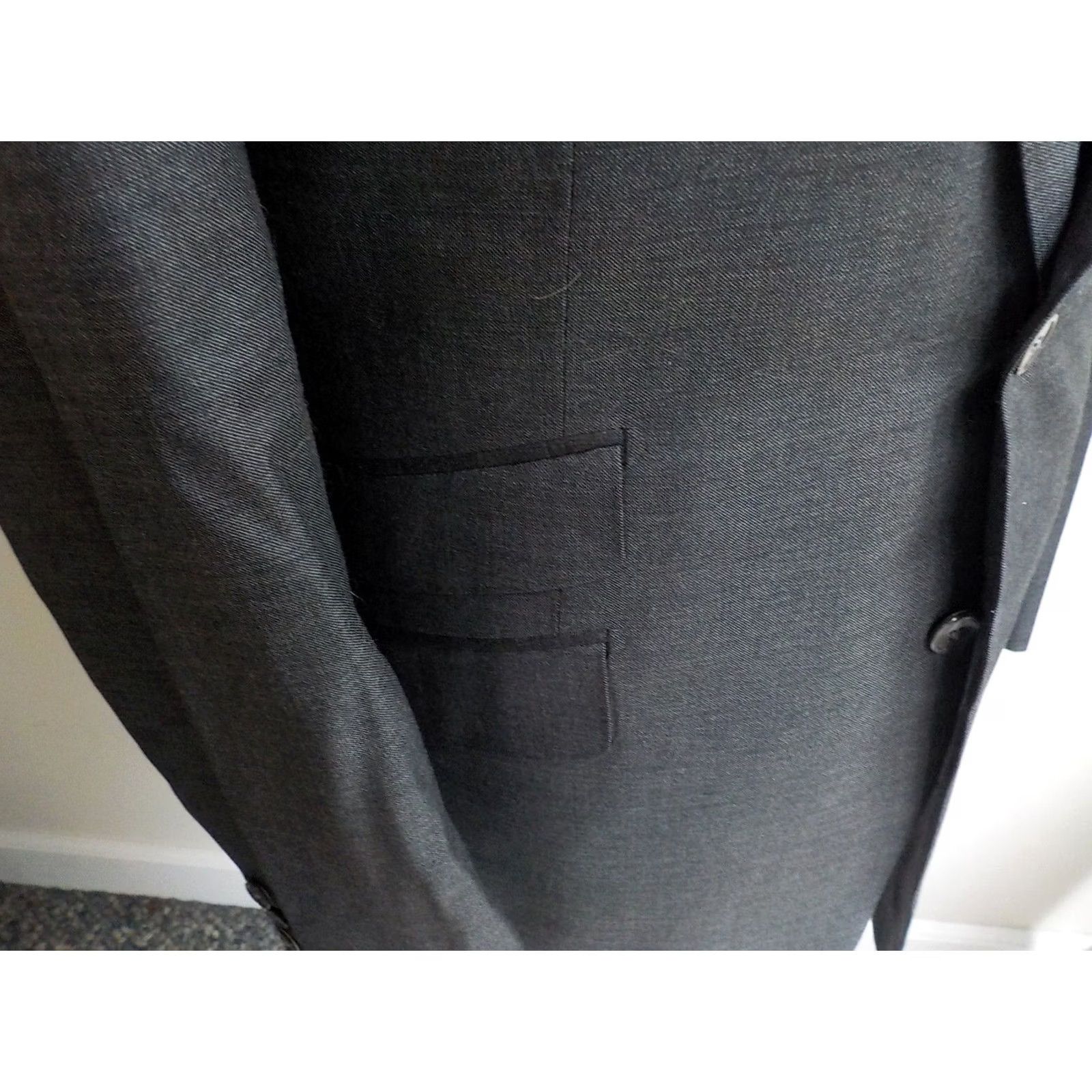 Suitsupply SUITSUPPLY Gray Wool 2 Button Blazer 42R Functioning Surgeons Cuffs Mens Size 42R - 4 Thumbnail