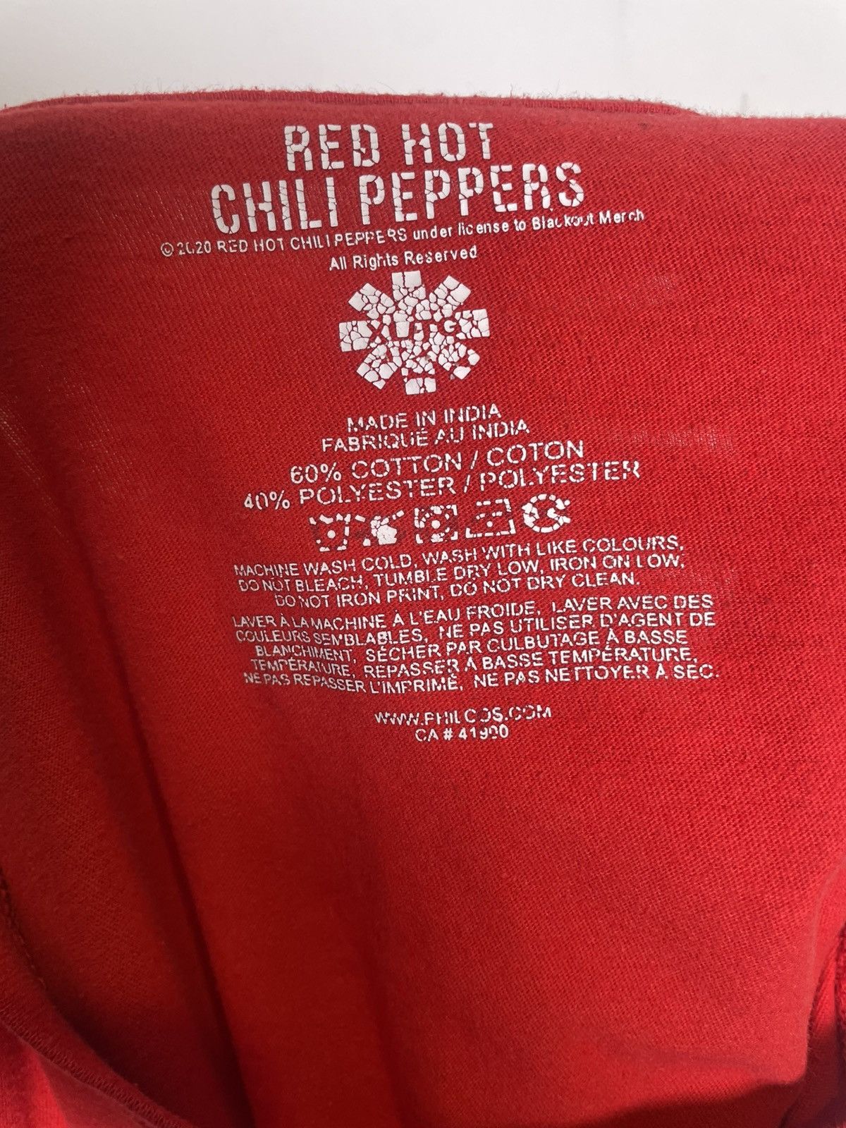 Other Red Hot Chili Peppers Holiday Snowflake Band Tee Red Size US XL / EU 56 / 4 - 8 Thumbnail