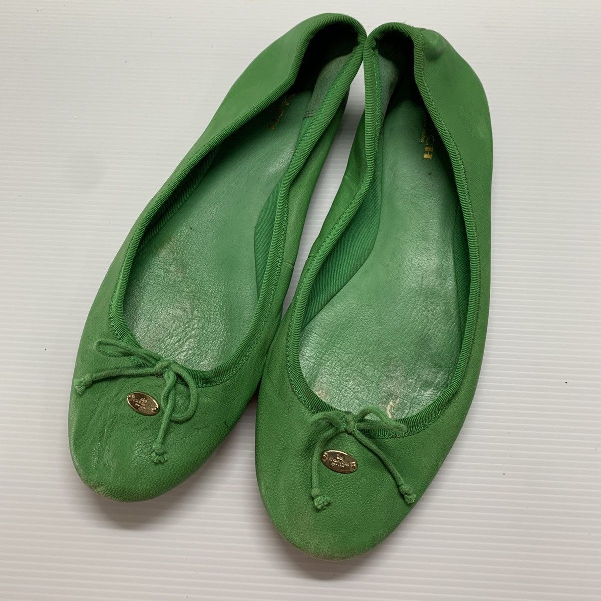Coach Leather Flats Shoes