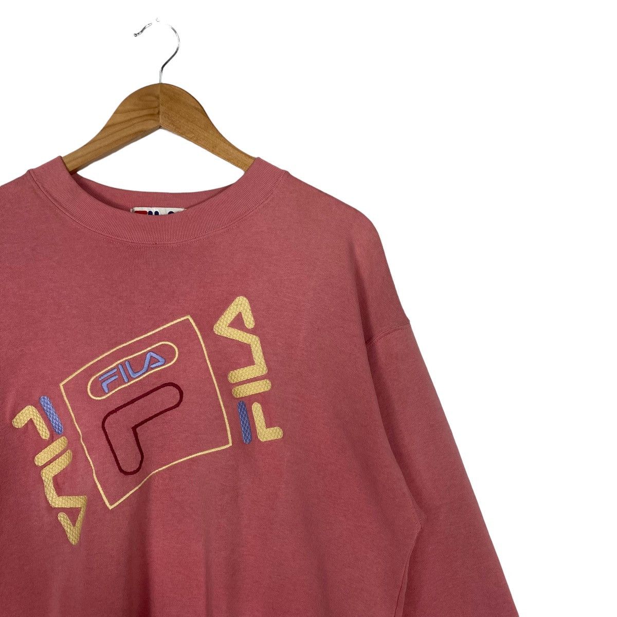 Fila × Japanese Brand Vintage Fila Big Logo Crewneck Sweatshirt Size M Size US M / EU 48-50 / 2 - 6 Thumbnail