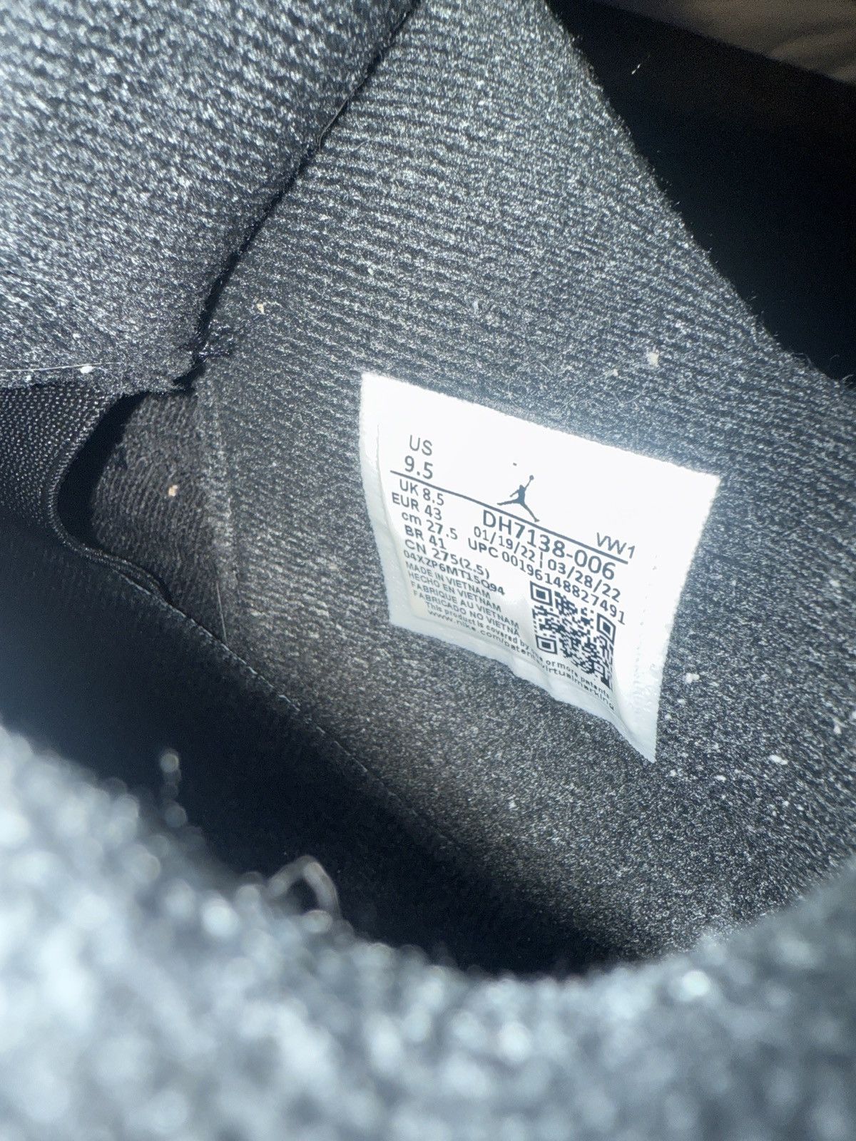 Jordan Brand Jordan 4 black canvas Size US 9.5 / EU 42-43 - 6 Thumbnail