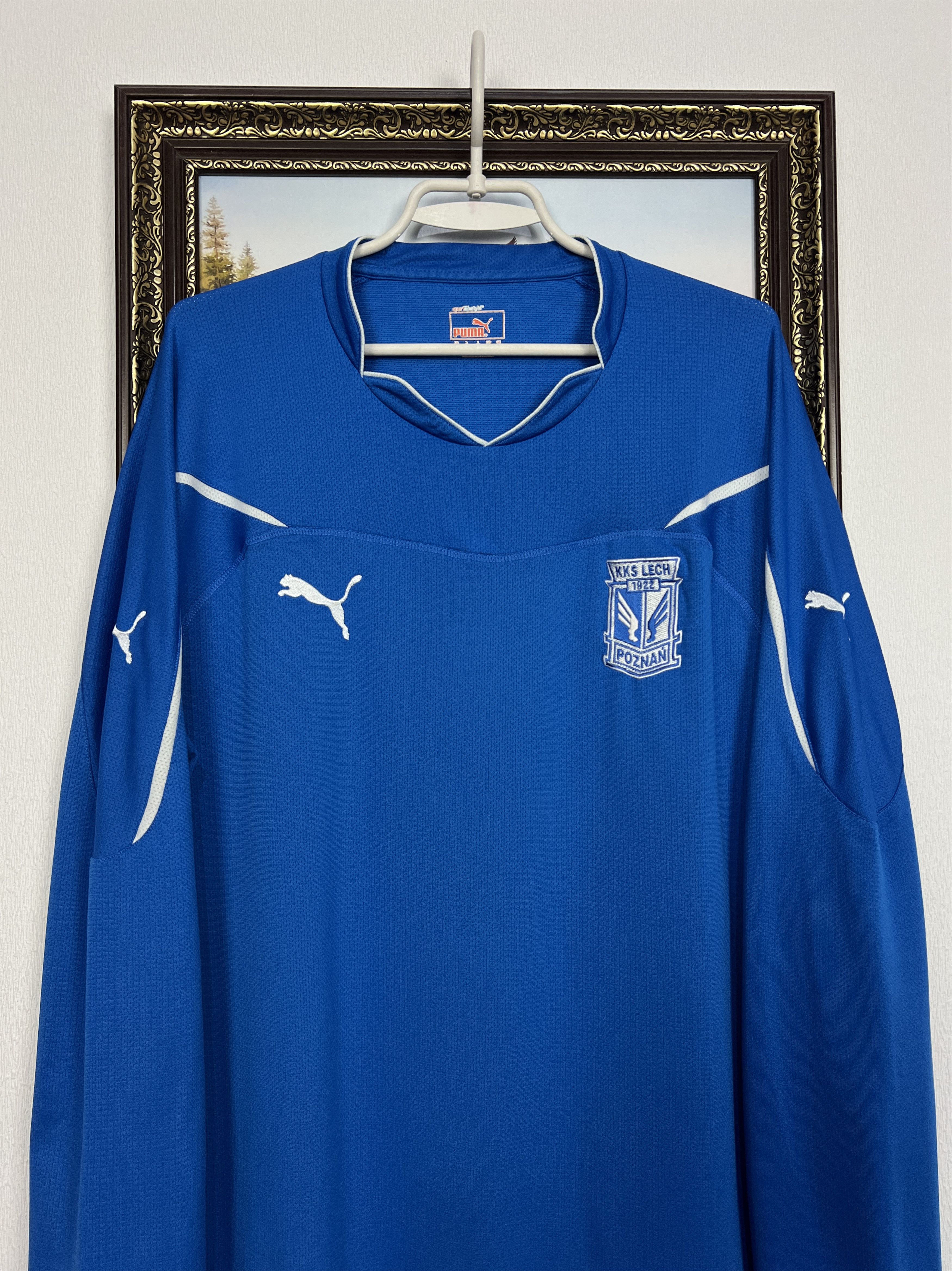 Puma Lech Poznan football shirt 2011 Soccer Long Sleeve Jersey Size US XXL / EU 58 / 5 - 2 Thumbnail