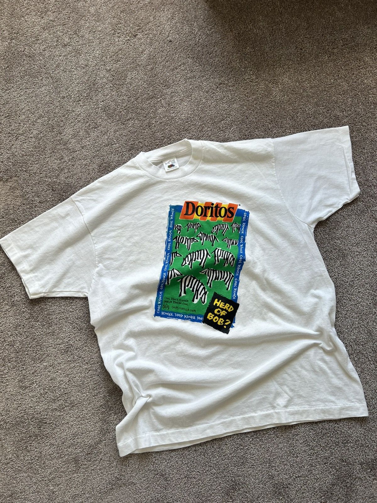 Fruit Of The Loom × Vintage Vintage Cool Ranch Doritos Promo Tee Size US XL / EU 56 / 4 - 2 Thumbnail