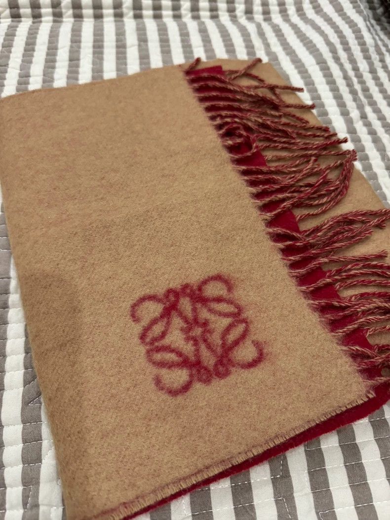 Loewe LOEWE Double sided cashmere scarf Size ONE SIZE - 1 Thumbnail