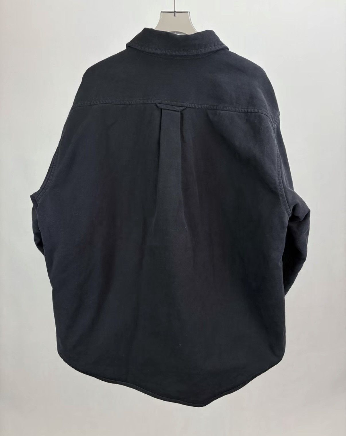 Balenciaga Brand New BALENCIAGA Black Distressed Cotton Jacket K1 Size US XS / EU 42 / 0 - 2 Thumbnail