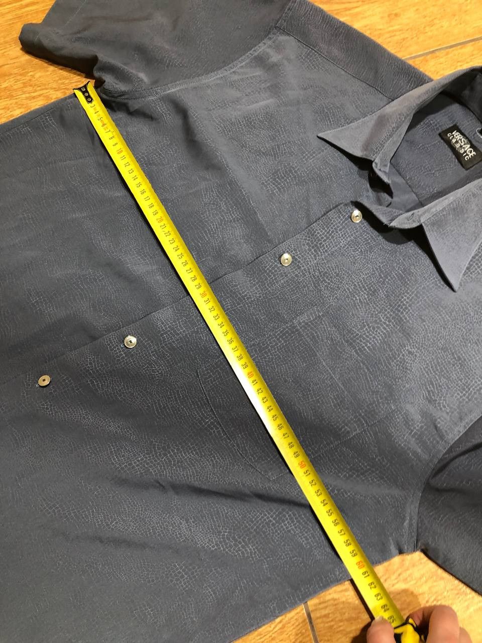 Versace Versace Classic Shirt Long Sleeve Button Down Gray Sharp Size US L / EU 52-54 / 3 - 9 Thumbnail