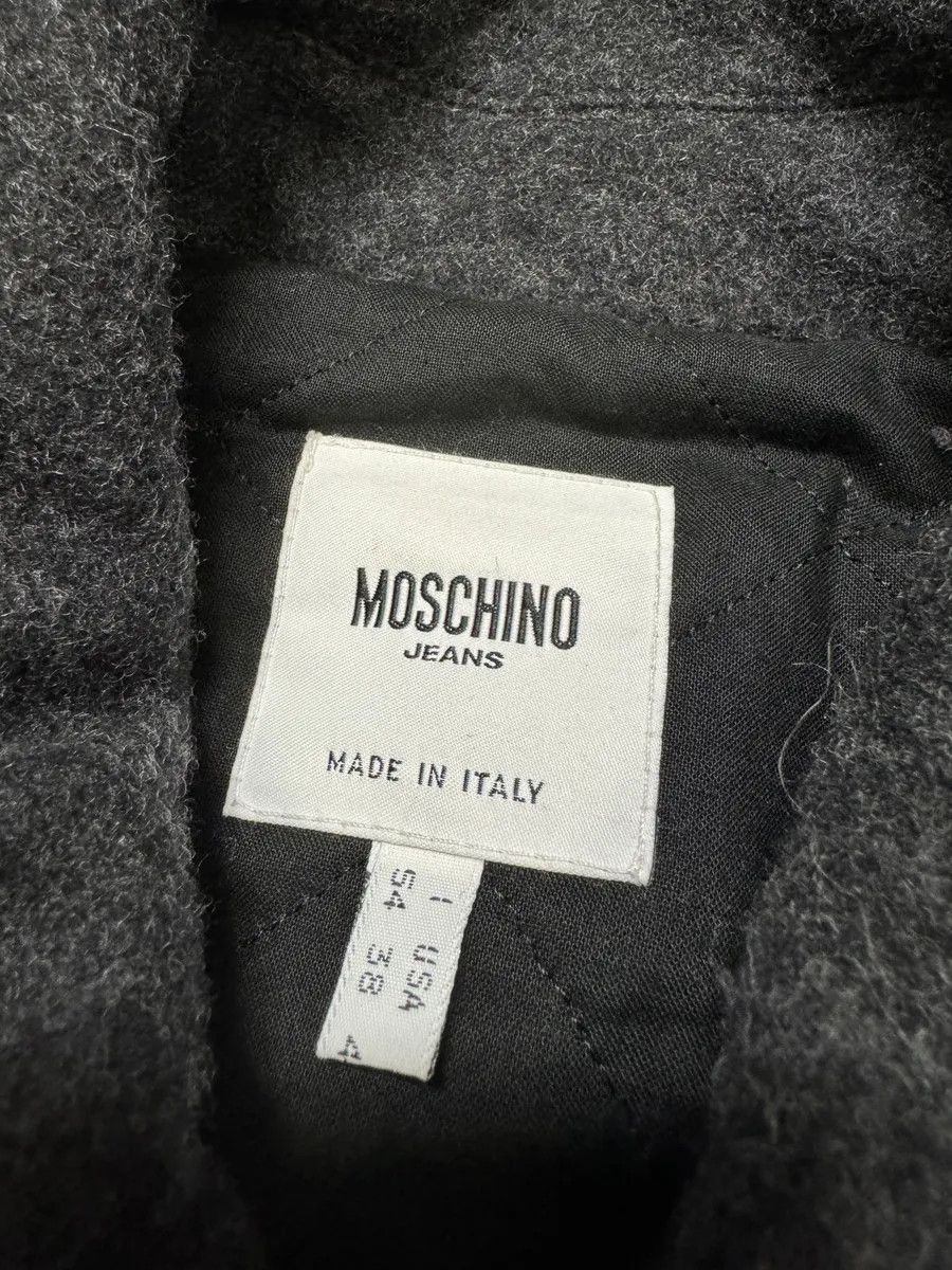 Moschino 2000s Moschino Grey Wool Bomber Jacket Size US L / EU 52-54 / 3 - 9 Thumbnail