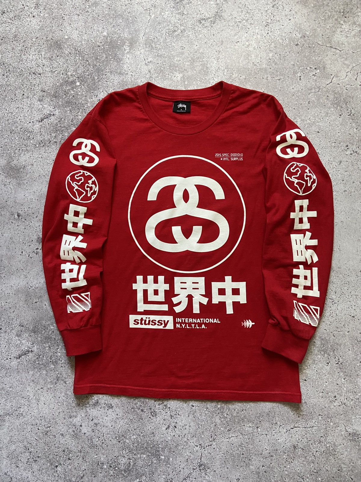 Vintage Stussy Japan International Long sleeve Tee