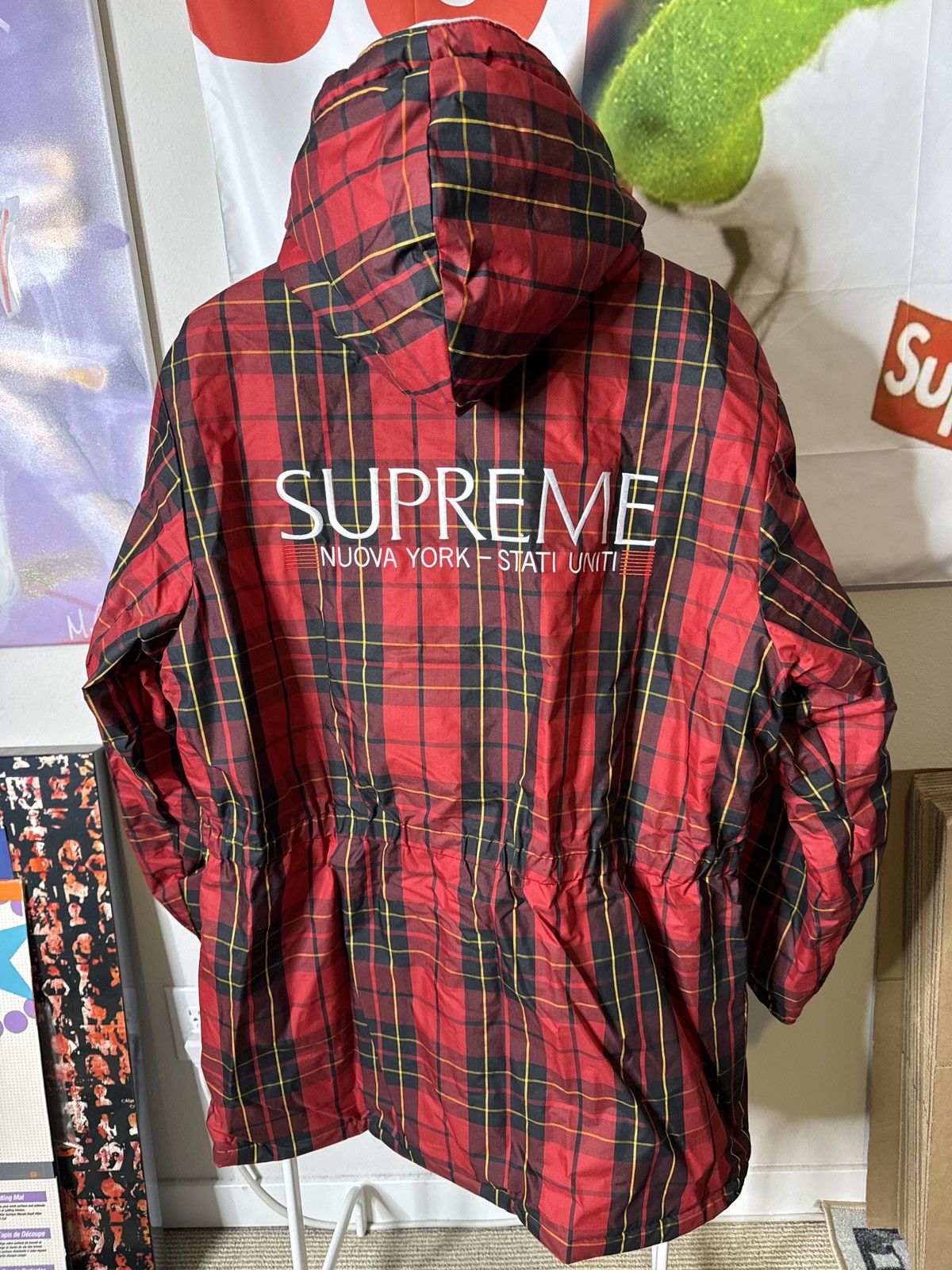 Polartec × Supreme Supreme Polartec Lined Sideline Parka Tartan | Grailed