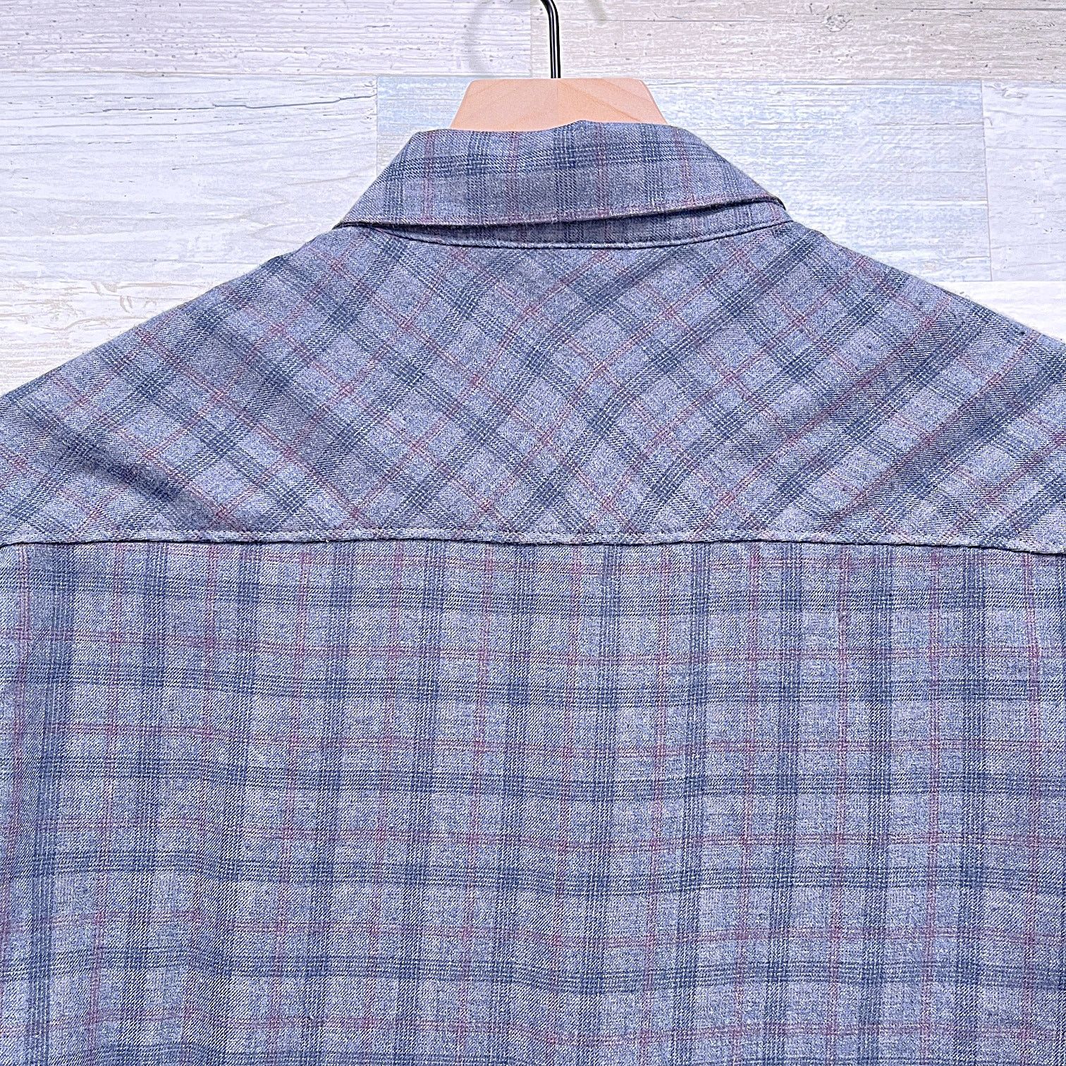 TravisMathew Travis Mathew Cloud Flannel Shirt Gray Plaid Mens Medium Size US M / EU 48-50 / 2 - 4 Thumbnail