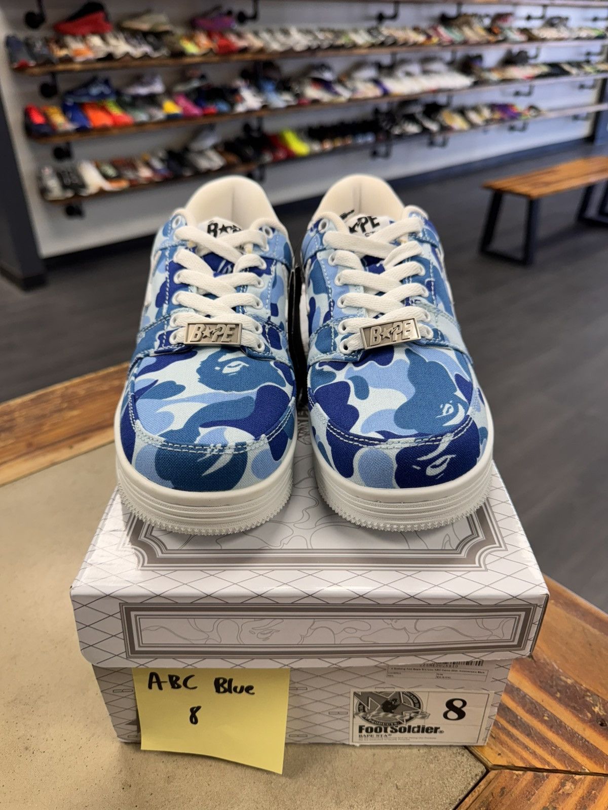 Bape Bape ABC Blue Camo Bape STA Size US 8 / EU 41 - 1 Thumbnail