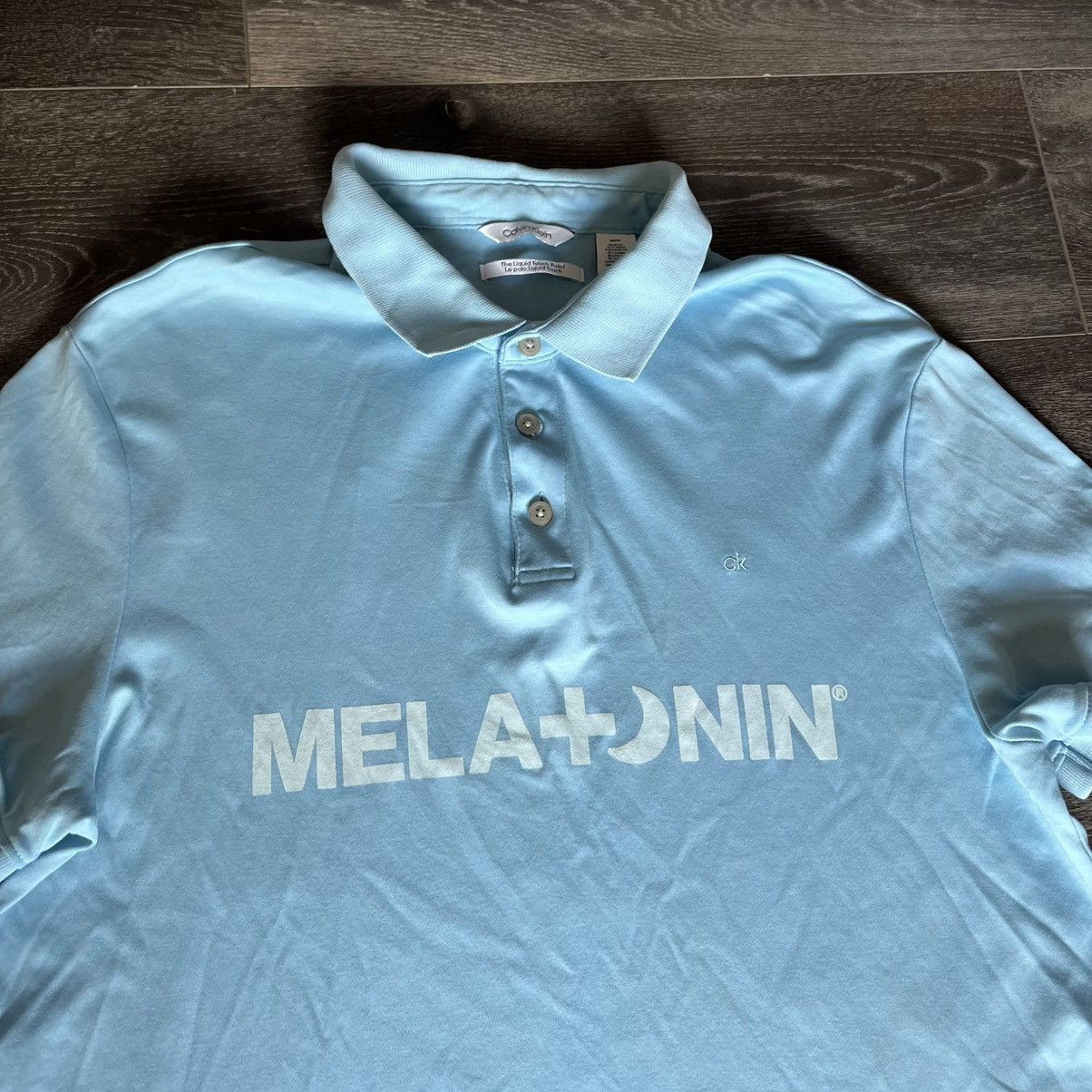 Calvin Klein Calvin Klein 3F Melatonin Oxyd Logo Liquid Touch Polo Shirt Size US M / EU 48-50 / 2 - 3 Thumbnail