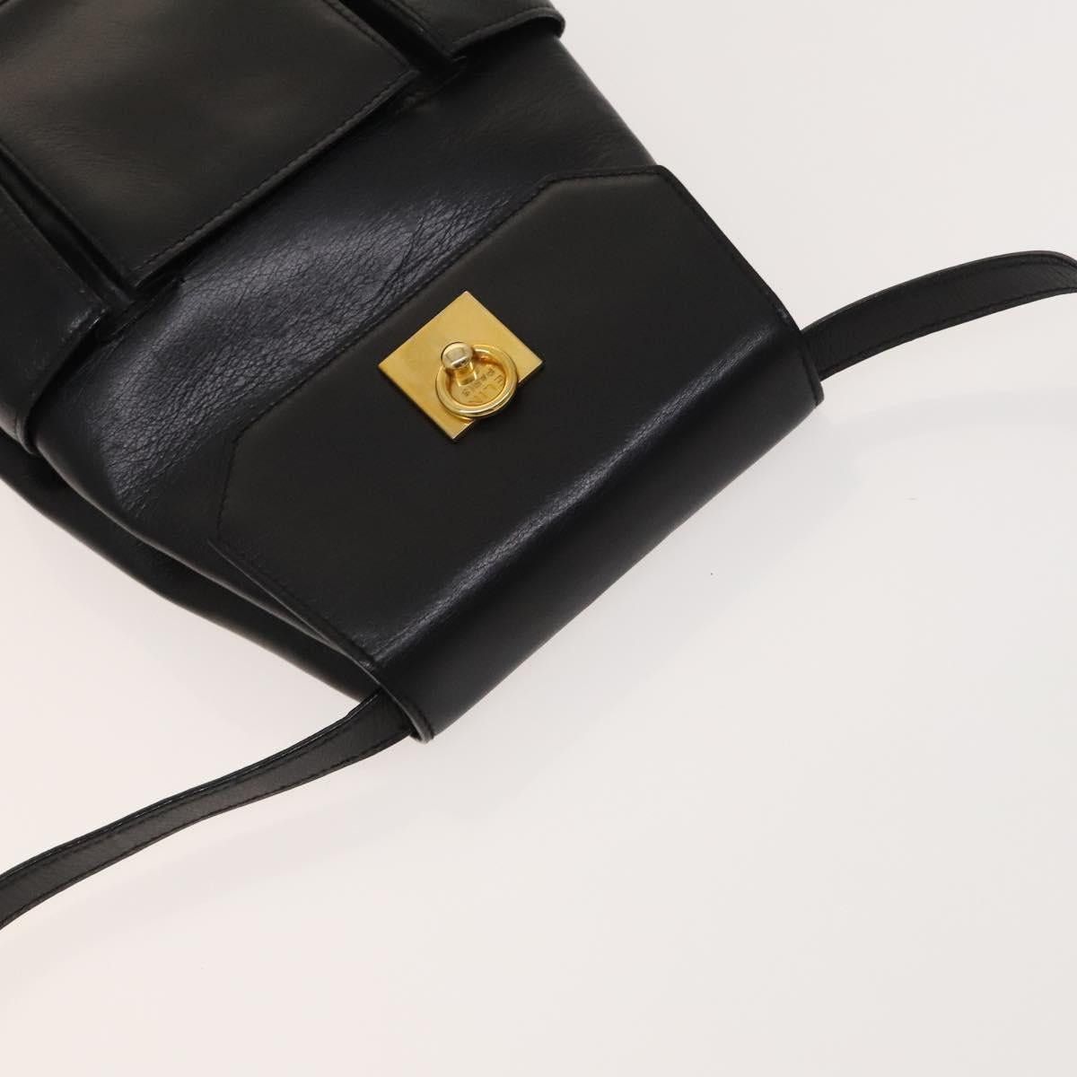 Celine CELINE Shoulder Bag Leather Black Gold Size ONE SIZE - 6 Thumbnail