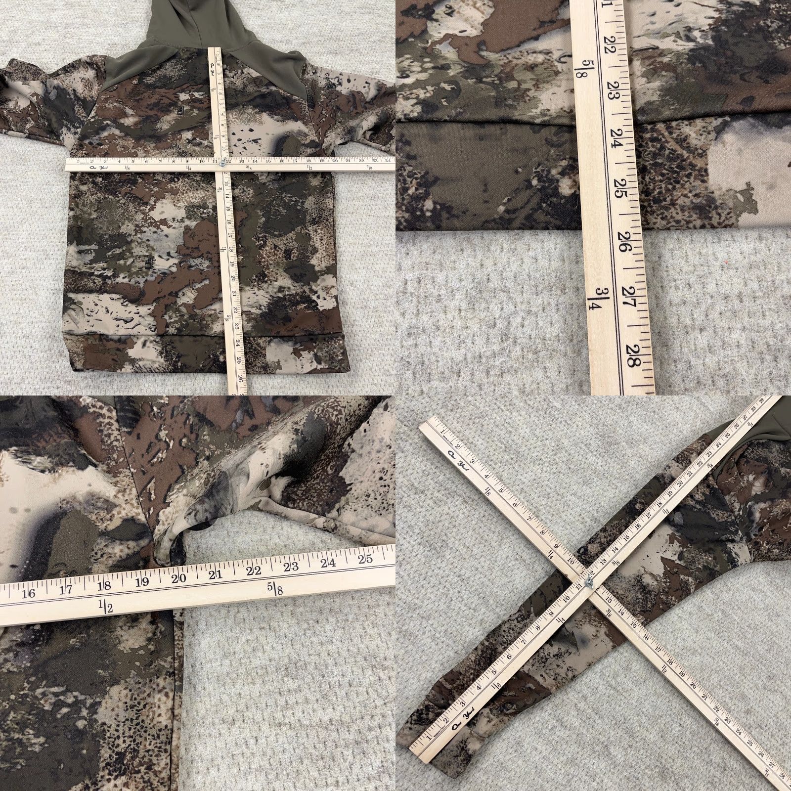 Vintage Cabela's Hoodie Men Small Brown Camo Logo Pullover • Camouflage Sweatshirt with Hooded Pockets All Seasons Size US S / EU 44-46 / 1 - 8 Thumbnail