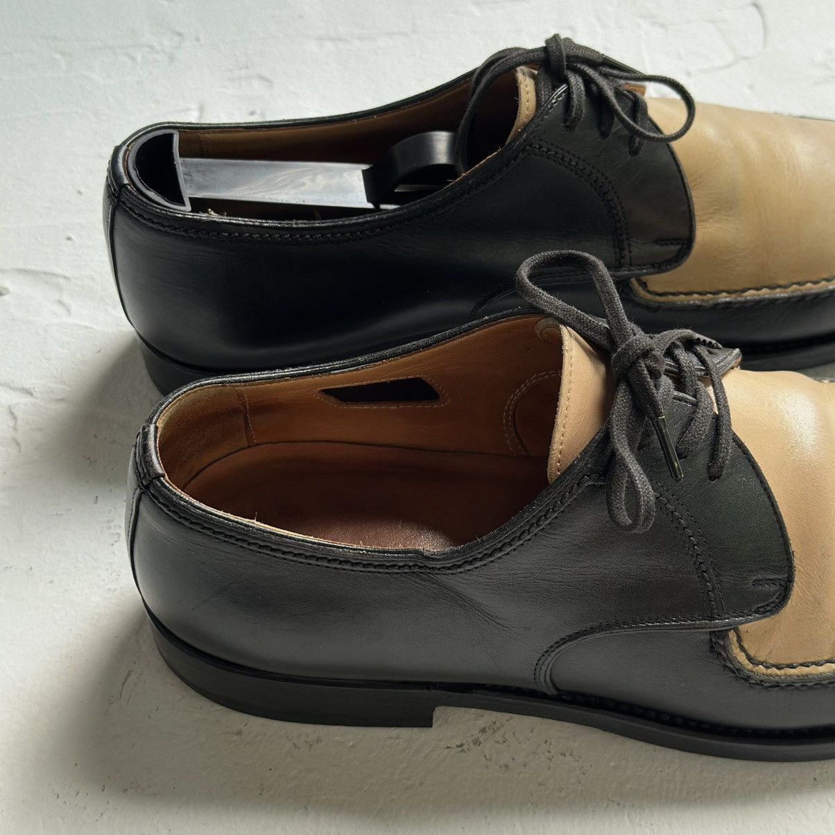 Other Flli giacometti Two-Tone Black & Beige Fg303 Size 39.5 Size US 6.5 / EU 39-40 - 7 Thumbnail