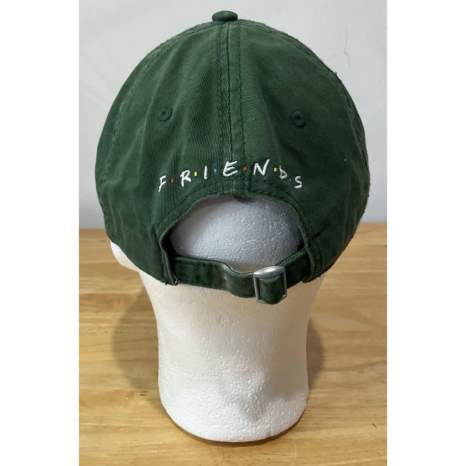 Warner Bros Vintage Central Perk Friends TV Green Adjustable Rare Cap Size ONE SIZE - 3 Thumbnail