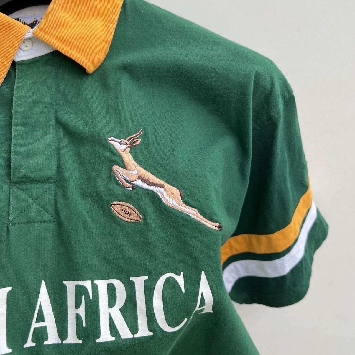 Other Vintage Kooga South Africa Rugby Jersey Shirt Hype Trikot Size US L / EU 52-54 / 3 - 6 Thumbnail