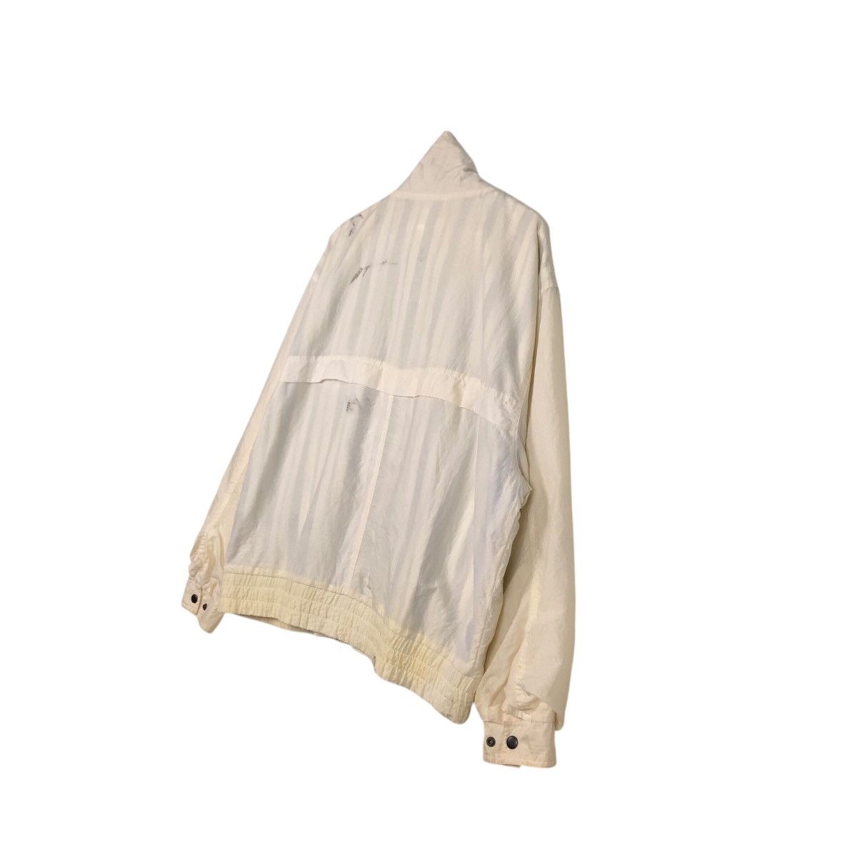 Japanese Brand × Vintage 📌Vintage Bomber Jacket Sport Striped Blanket Issey Miyake Size US M / EU 48-50 / 2 - 11 Thumbnail