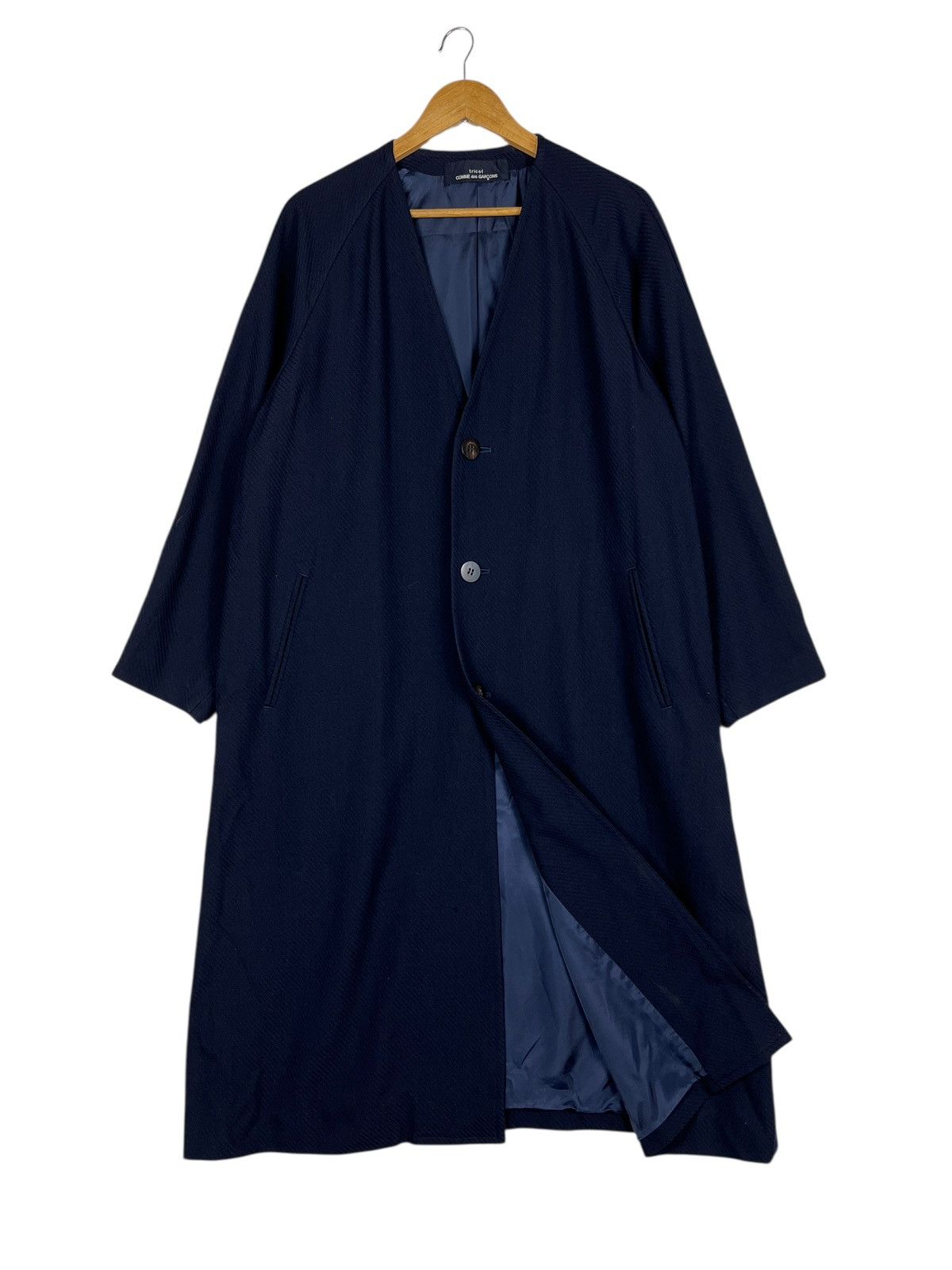 Comme des Garcons Vintage Tricot Comme Des Garcons Less Colar Coat Size US M / EU 48-50 / 2 - 17 Thumbnail